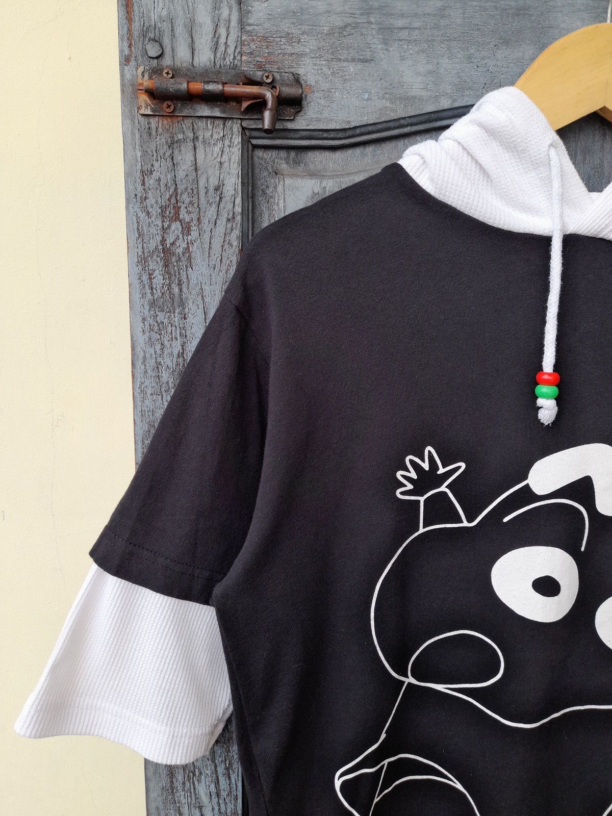 Japanese Brand Crayon Shincan Double Layer Hoodie Japanese Vintage Style Size US M / EU 48-50 / 2 - 4 Thumbnail