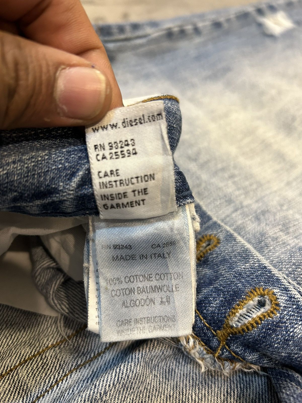 Diesel Diesel Straight Cut Vintage Jeans Denim Size US 36 / EU 52 - 12 Thumbnail
