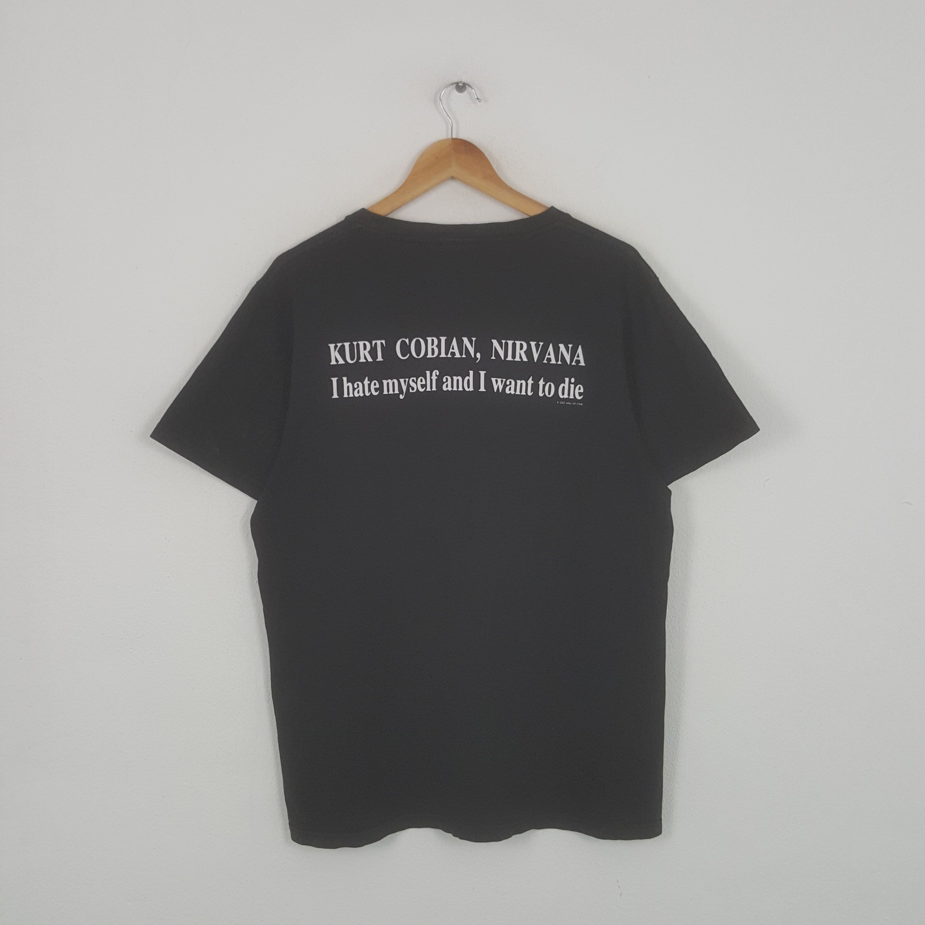 Vintage Vintage Kurt Cobain Nirvana American Grunge Band Tshirt Size US L / EU 52-54 / 3 - 3 Thumbnail