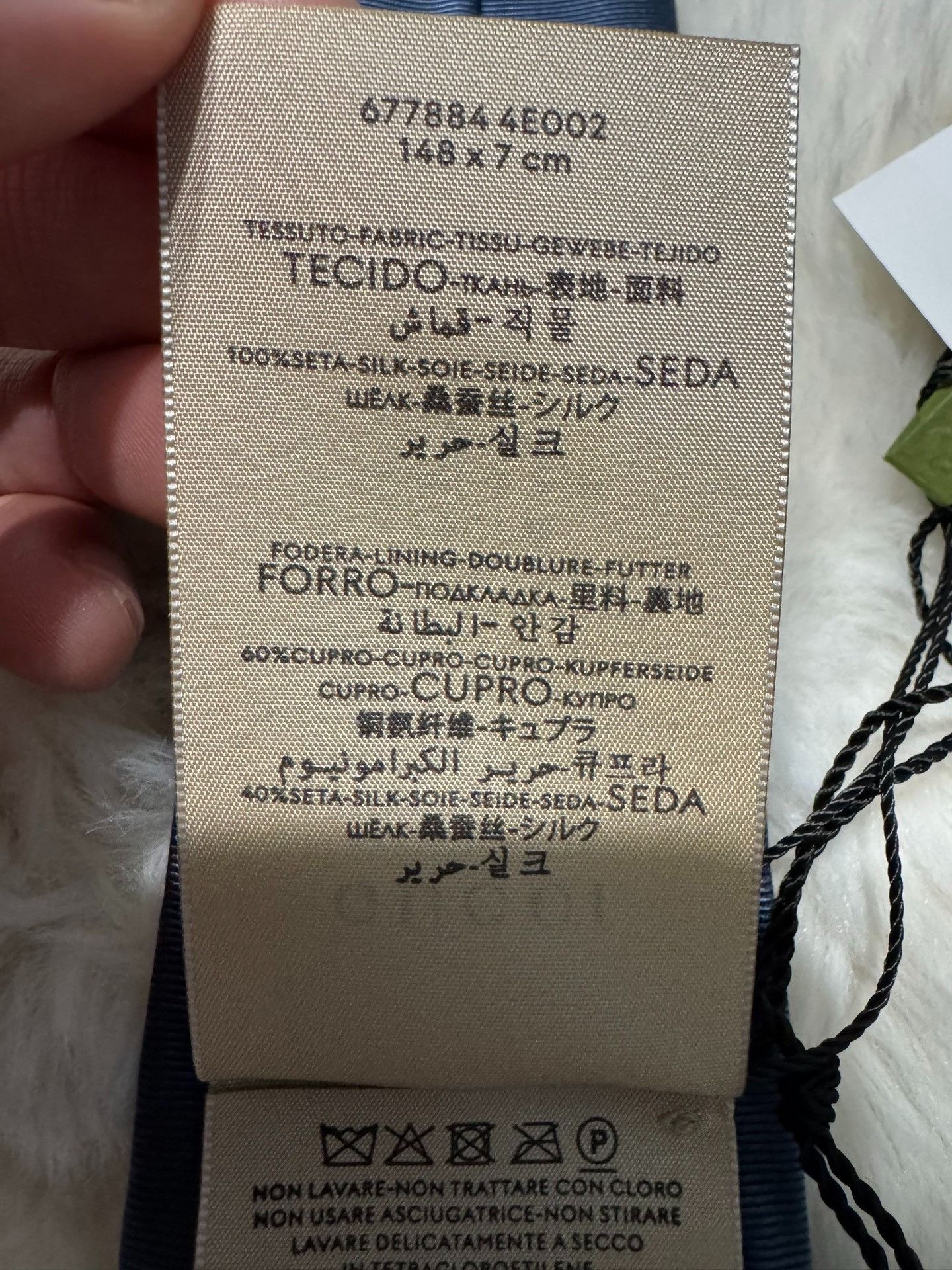 Gucci Gucci's new double Glogo silk tie 2501-Nextarrow Size ONE SIZE - 5 Thumbnail