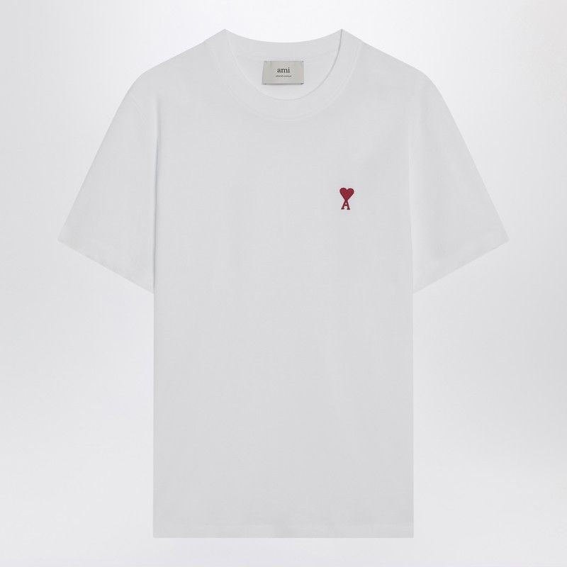 Ami Paris Ami De Coeur White T-Shirt