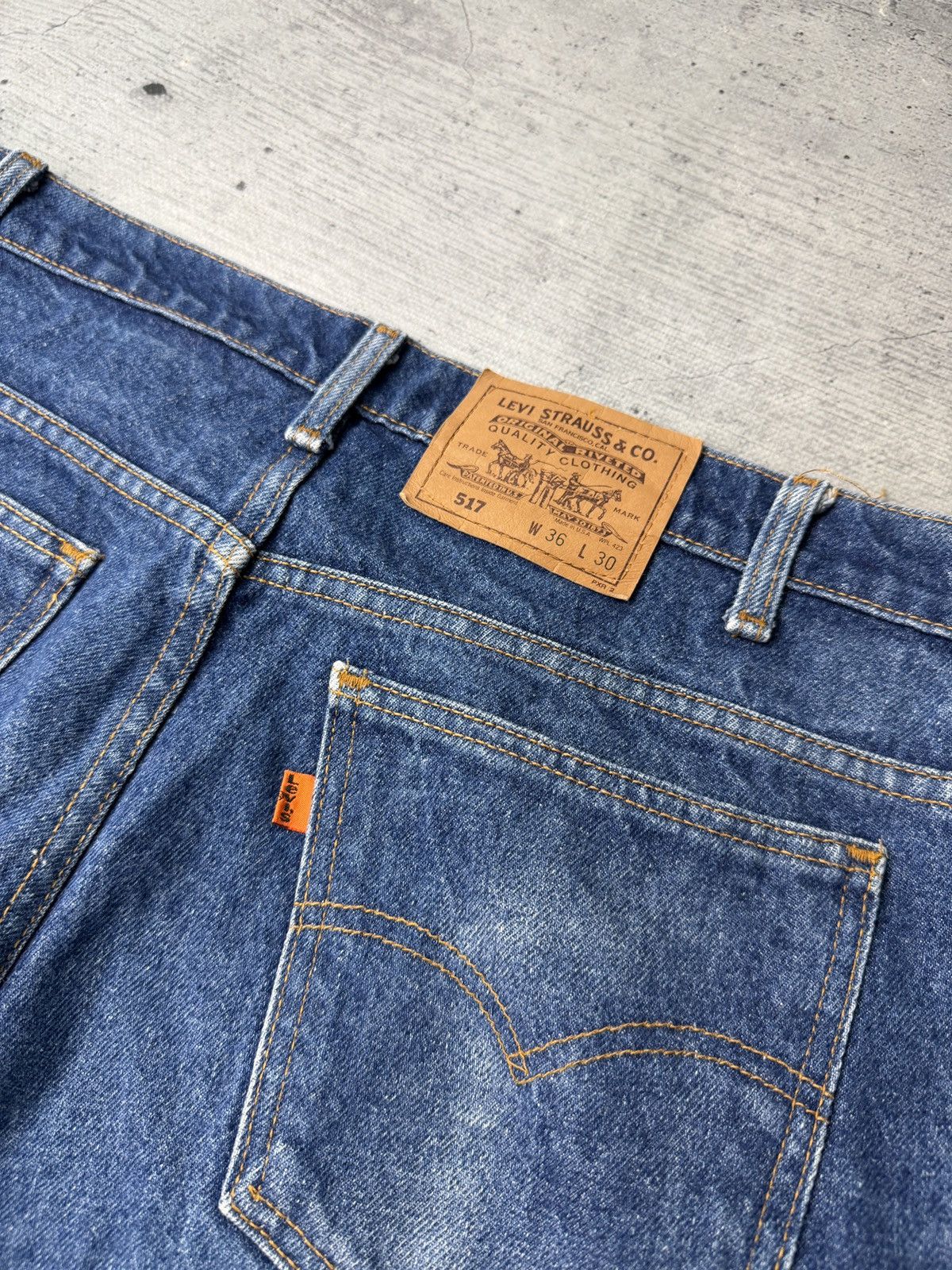 Levi's Jeans 80s Vintage Levi's 517 Light Wash Flared Jeans Size US 36 / EU 52 - 5 Thumbnail