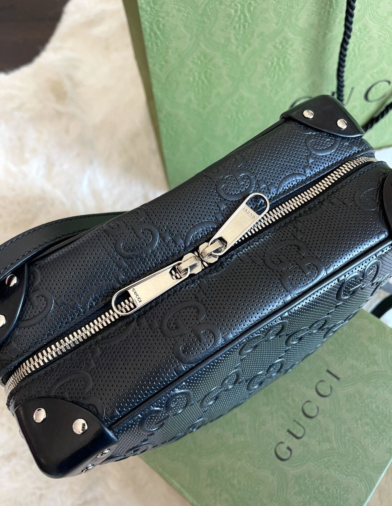 Gucci Gucci embossed crossbody bag Size ONE SIZE - 6 Thumbnail