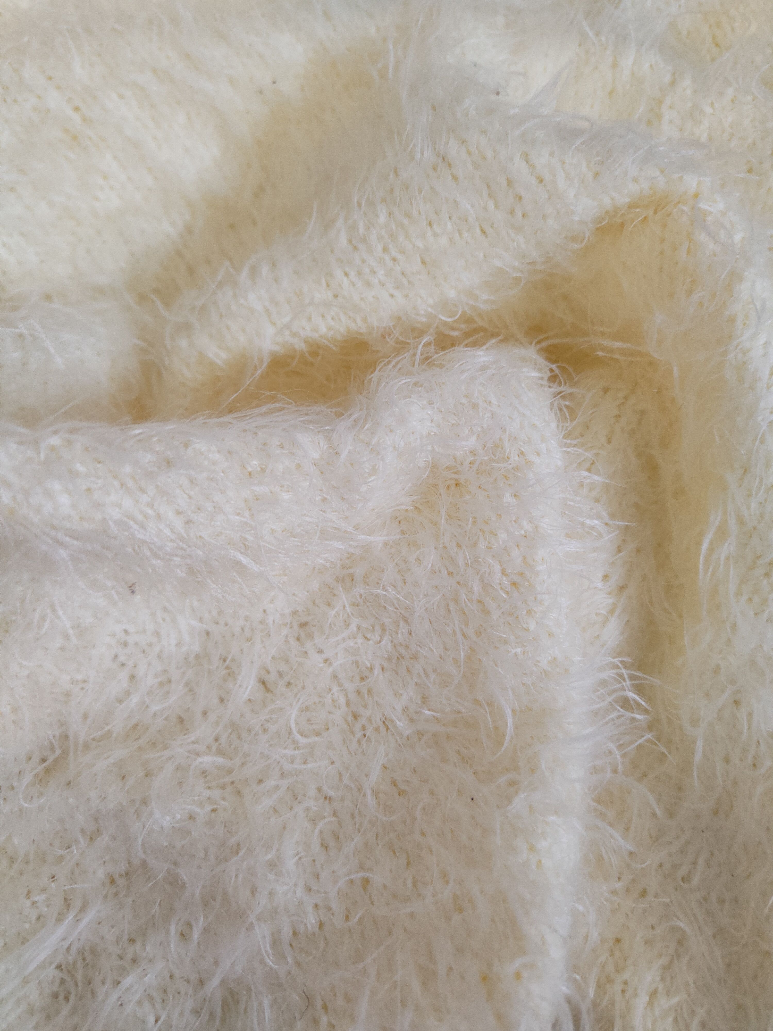 Japanese Brand × Vintage Vintage Matty M Yellow Fur Mohair Knitwear Size L / US 10 / IT 46 - 10 Thumbnail