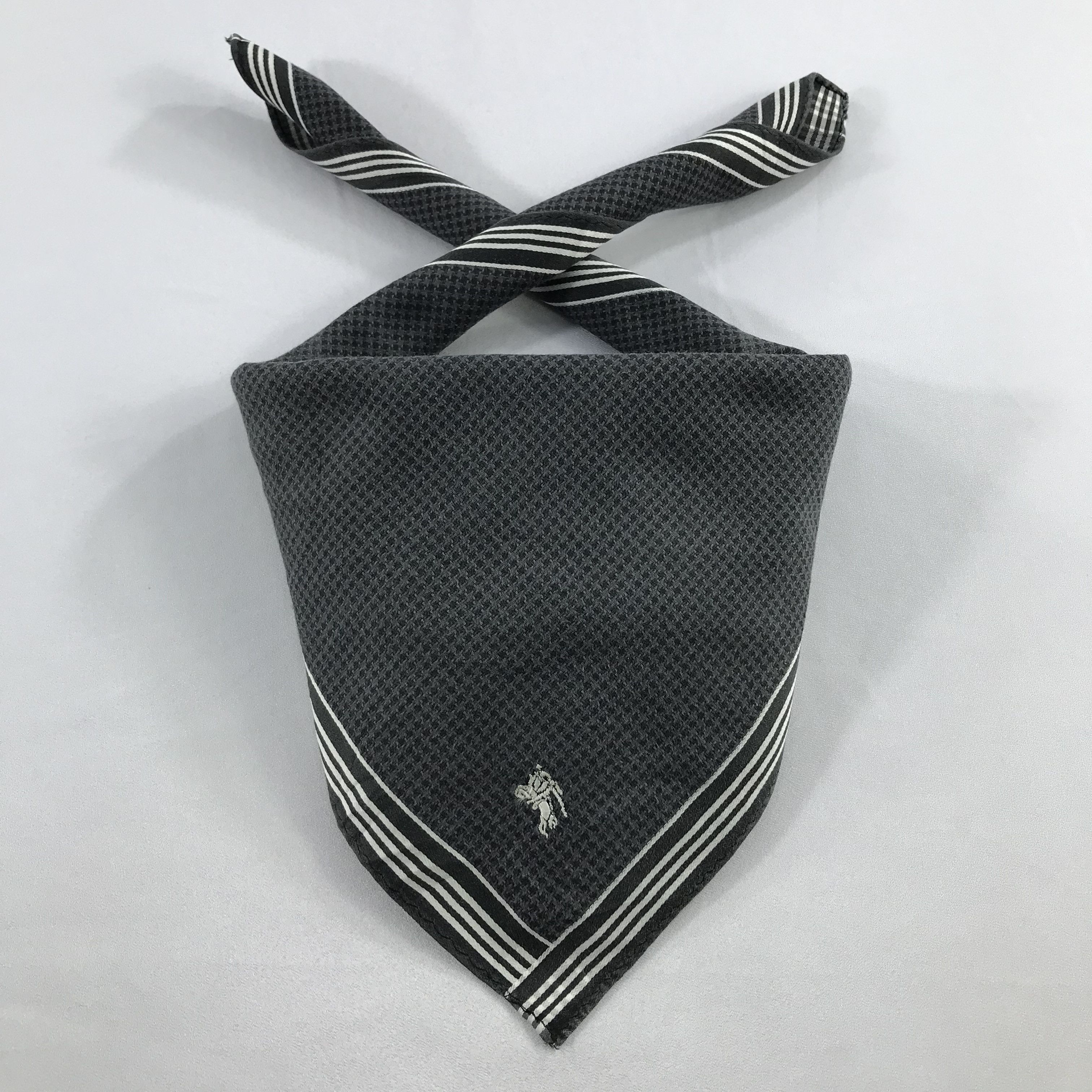 Burberry × Vintage Burberry Bandana / Handkerchief / Neckerchief - S2542 Size ONE SIZE - 3 Thumbnail