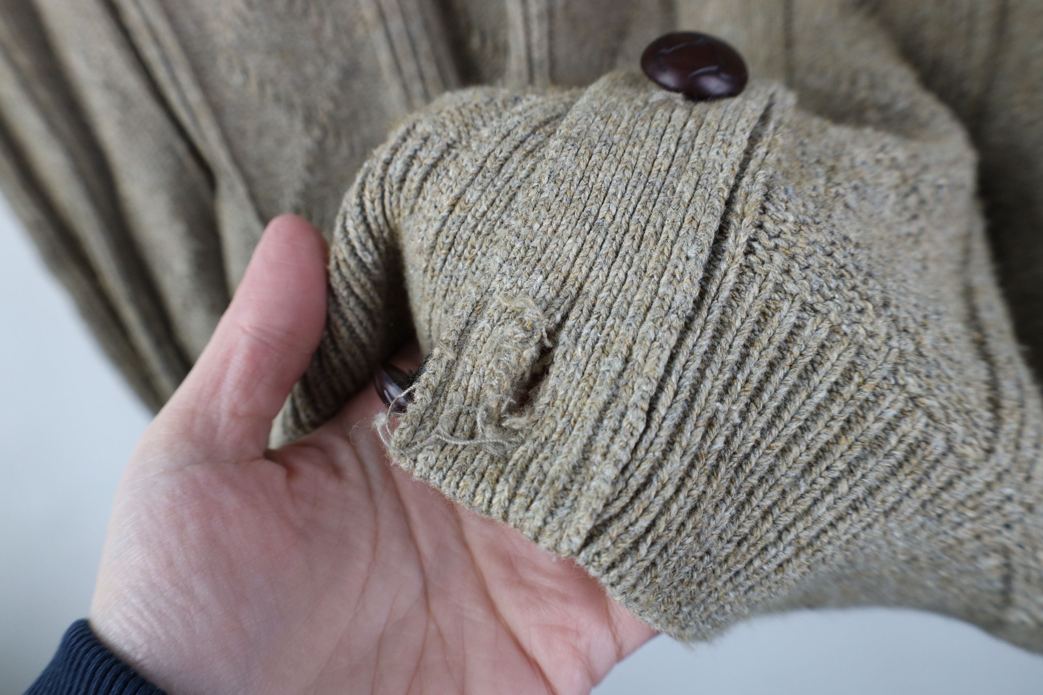 Vintage Vintage 90s Streetwear Knit Fisherman Cardigan Sweater Size US XL / EU 56 / 4 - 5 Thumbnail
