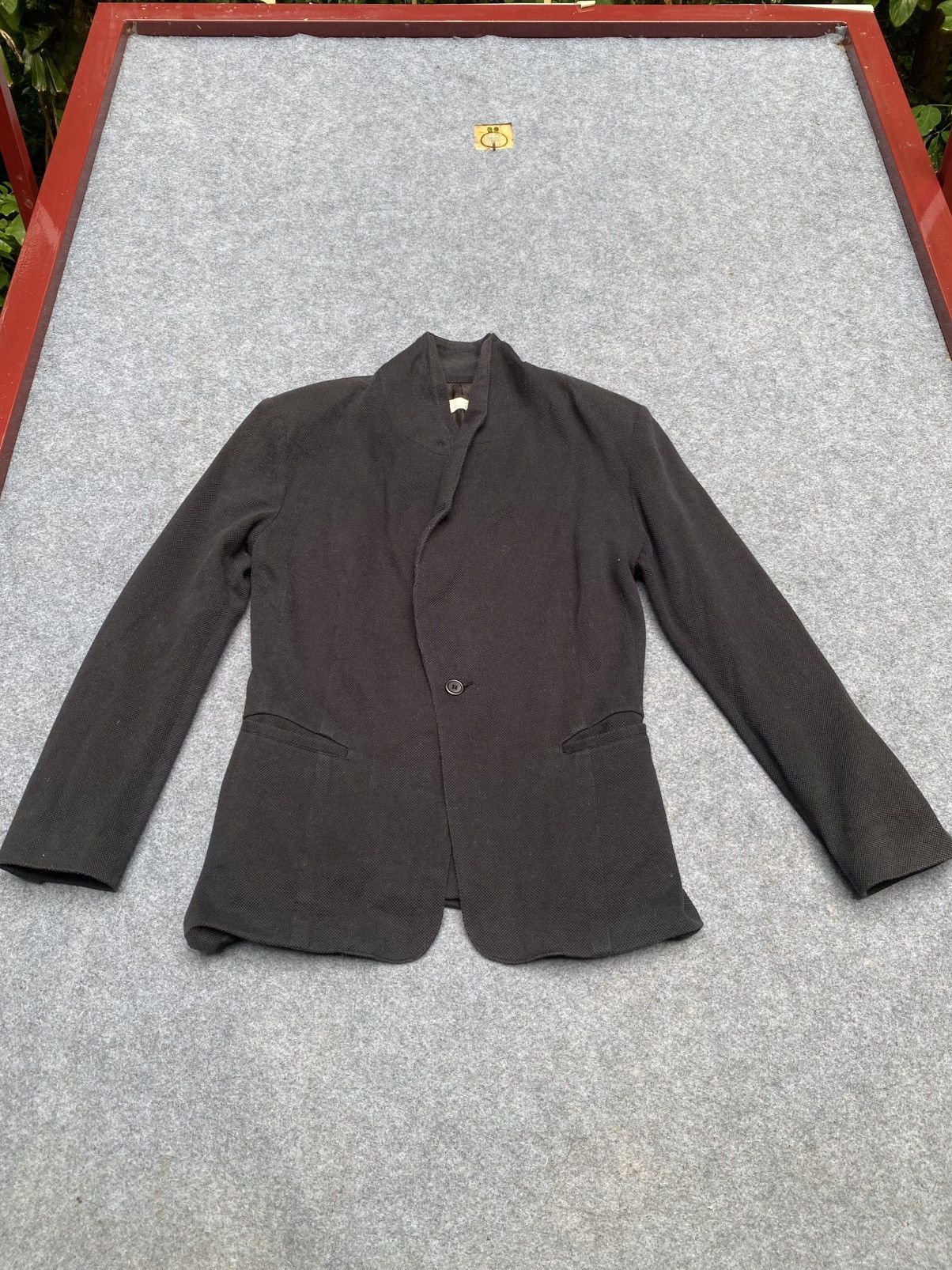 Yohji Yamamoto Yohji Yamamoto "The Ginza Story" Shawl Collar Knit Blazer Size S / US 4 / IT 40 - 12 Thumbnail