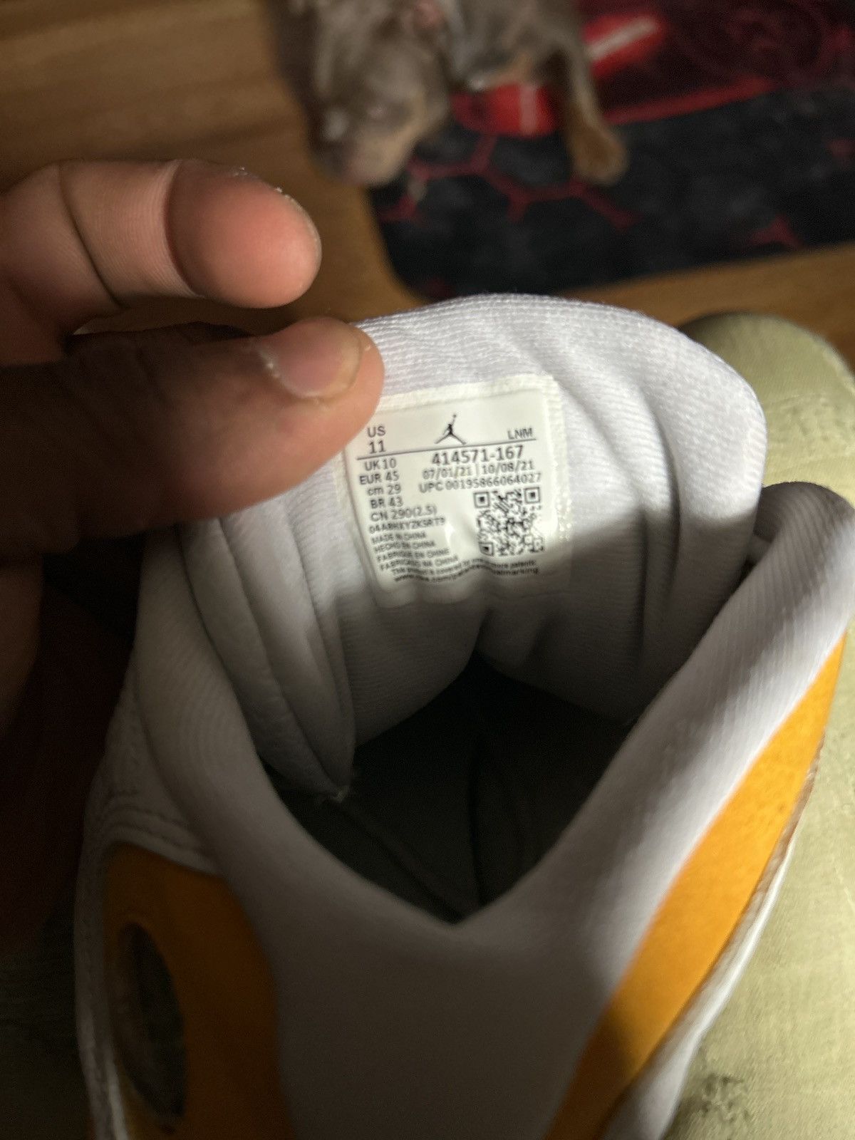 Jordan Brand Men's Yellow Air Jordan Retro 13 'Del Sol' Size 11 Size US 11 / EU 44 - 6 Thumbnail