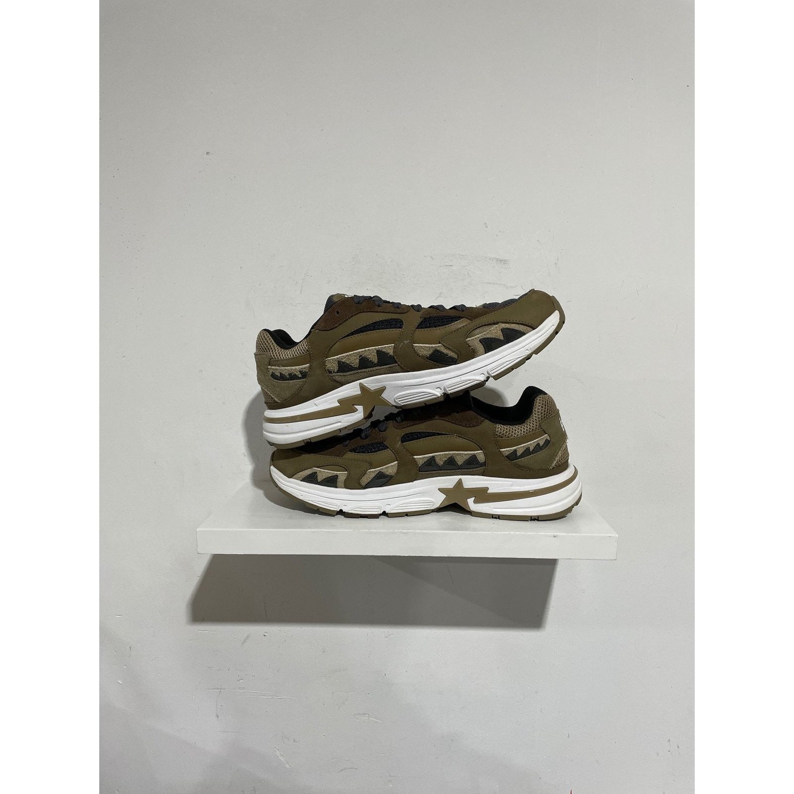 Bape A BATHING APE BROWN BAPE STA SHARK M2 SIZE 13 PREOWNED Size US 13 / EU 46 - 2 Thumbnail