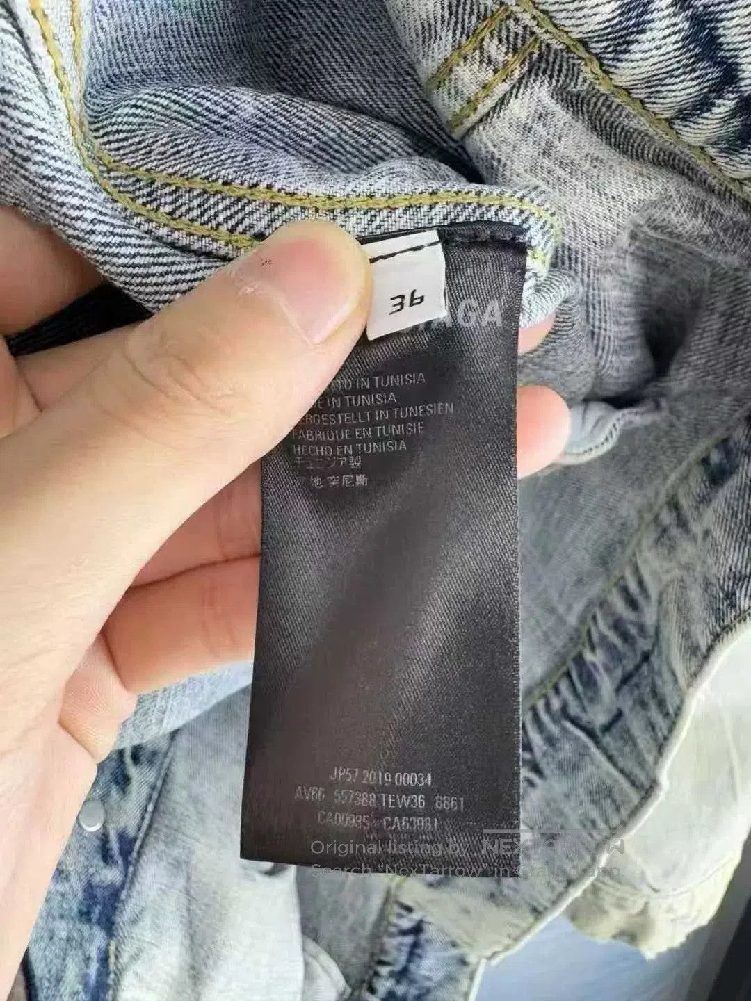 Balenciaga balenciaga blue wave pattern denim jacket. Size US S / EU 44-46 / 1 - 4 Thumbnail