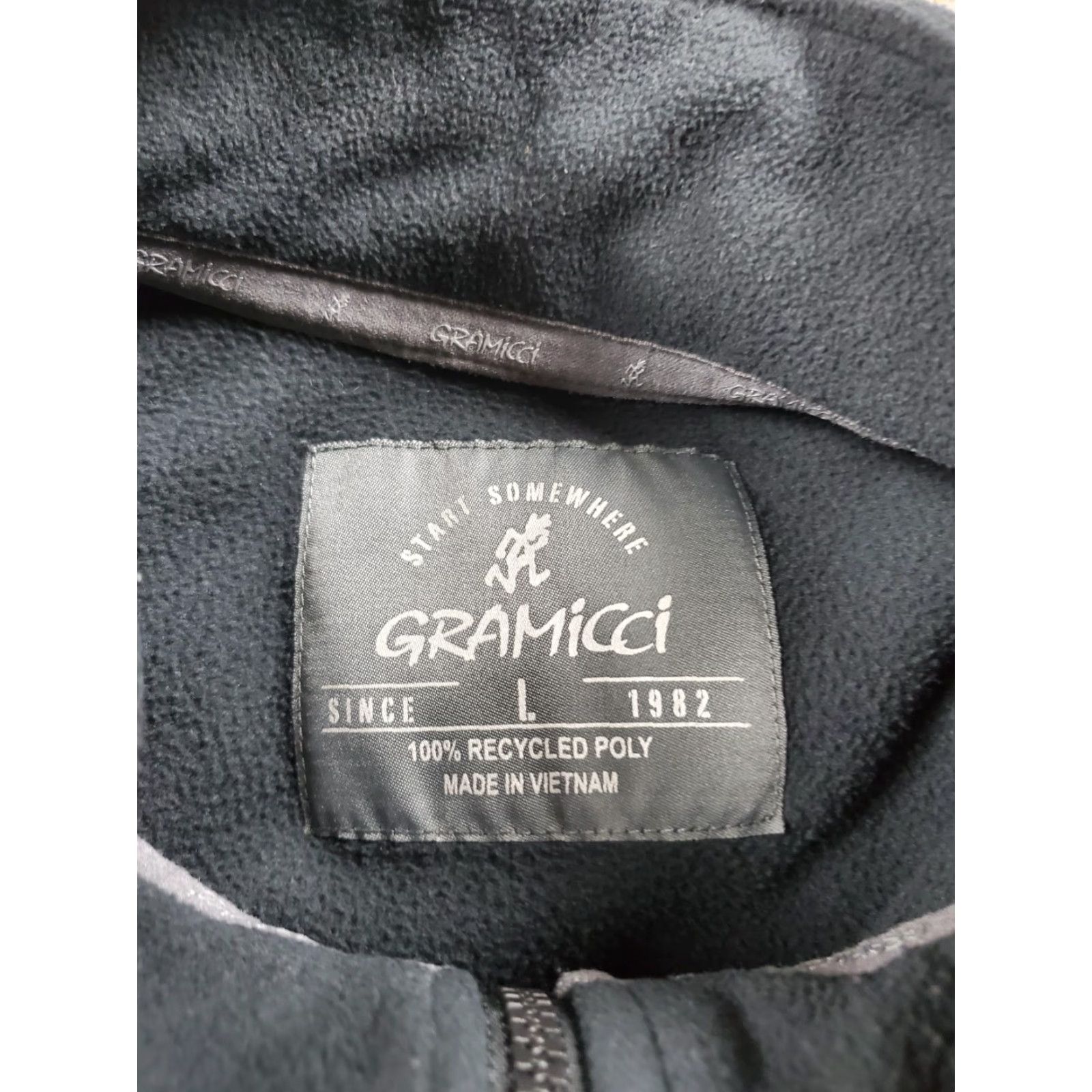 Gramicci Gramicci Jacket Windbreaker L Black 1/4 Zip Fleece Outdoor Casual Workwear Mens Size US L / EU 52-54 / 3 - 7 Thumbnail
