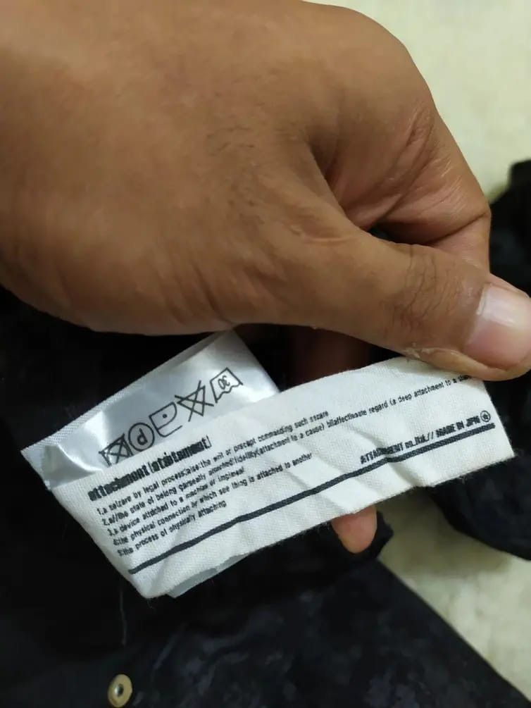 Attachment × Japanese Brand Made in Japan Attachment Skinny black silver design Jeans Size US 27 - 11 Thumbnail