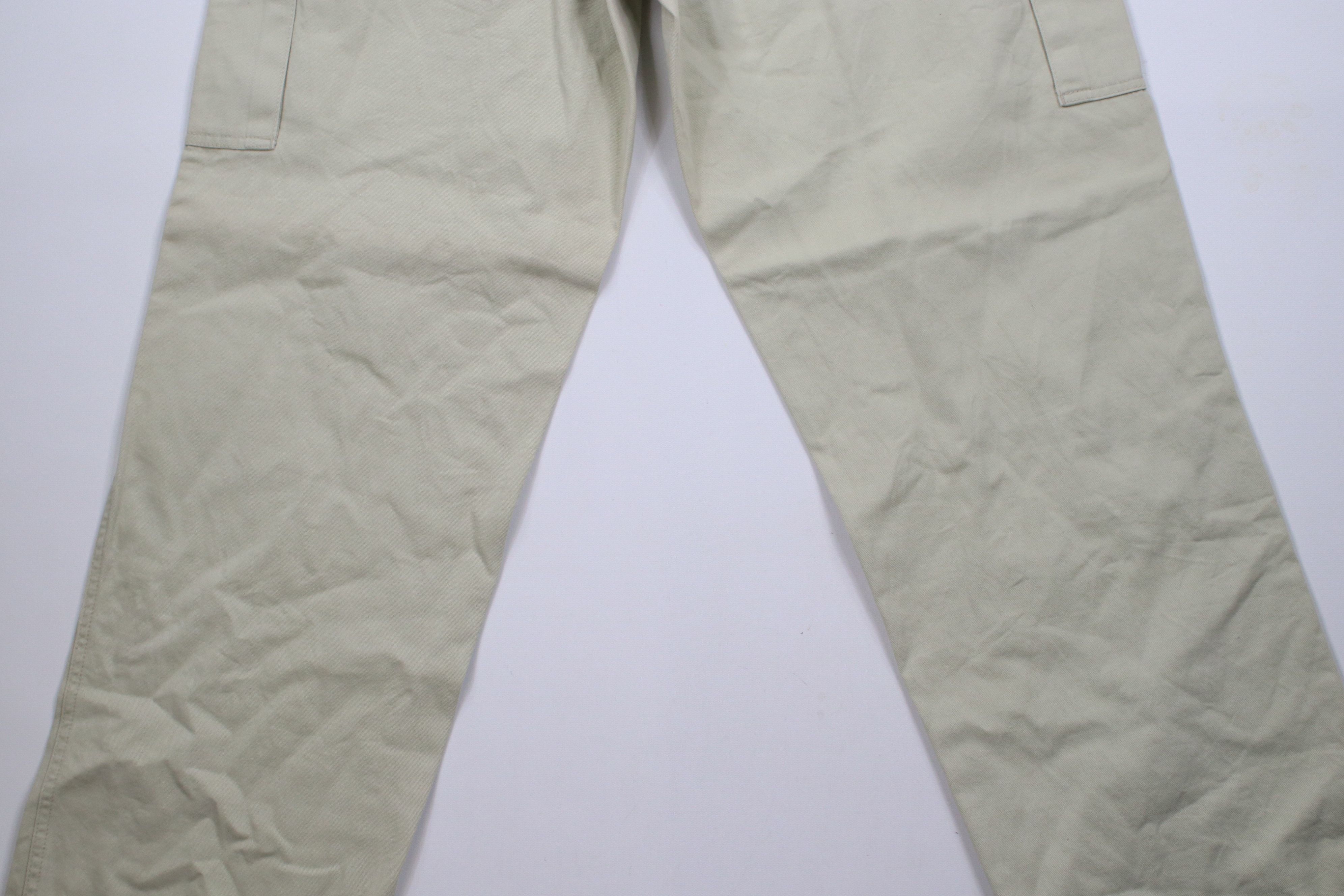 Gap × Vintage Vintage 90s Y2K Gap Baggy Wide Leg Cargo Pants Beige Cotton Size US 30 / EU 46 - 10 Thumbnail