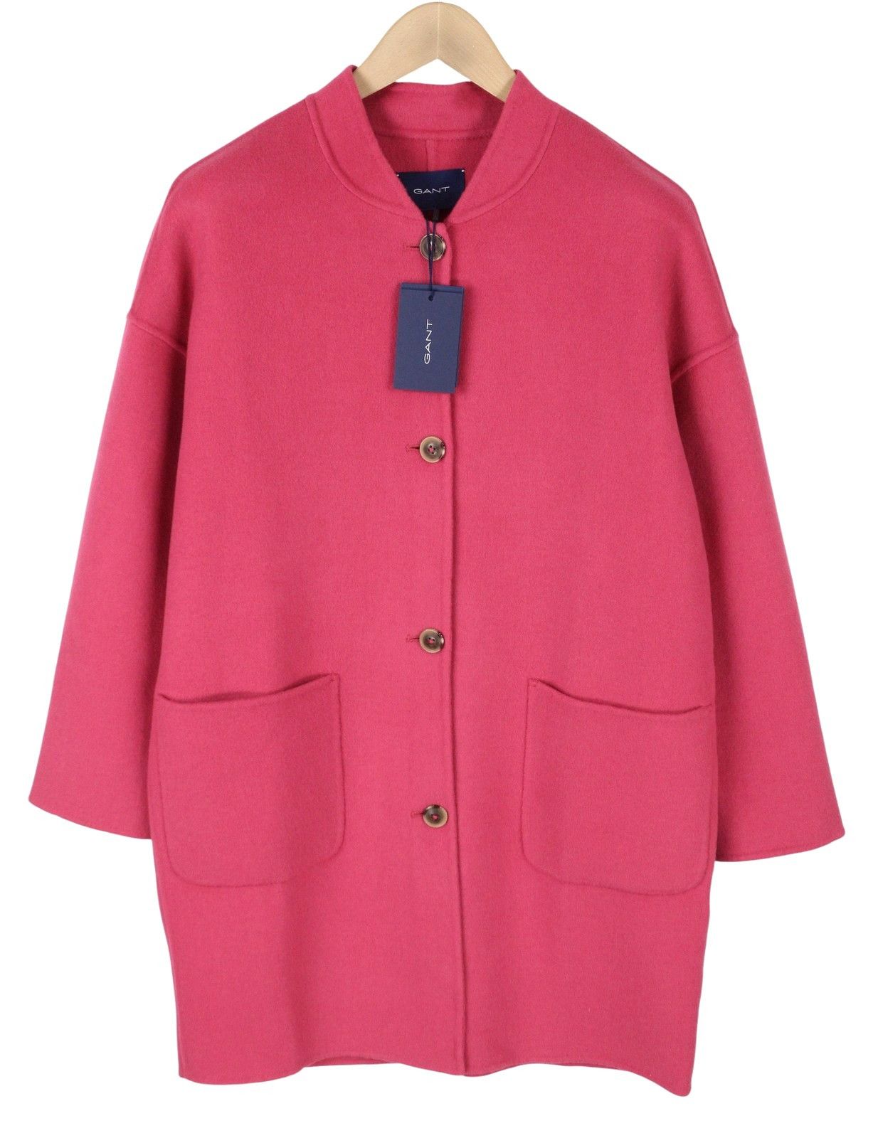 Gant HANDSTITCHED VARSITY M Rapture Rose Wool Coat 87284 Size M / US 6-8 / IT 42-44 - 1 Thumbnail