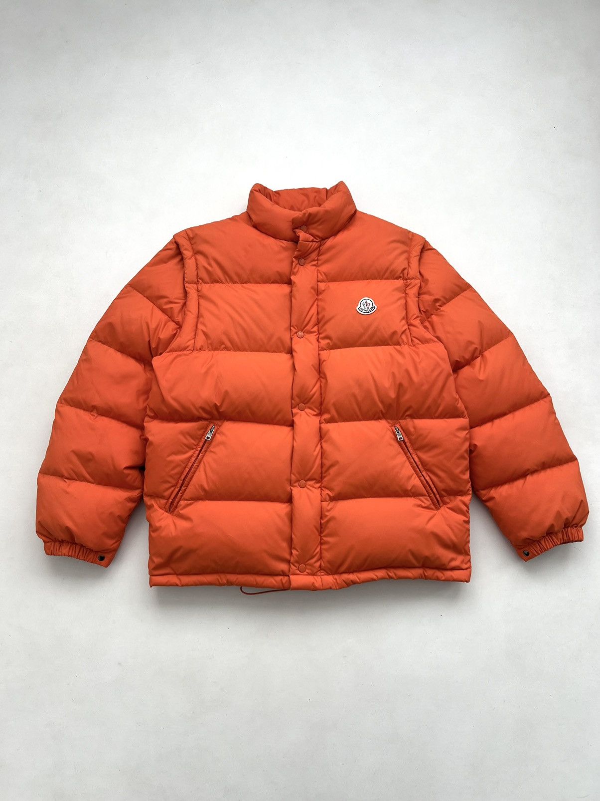Moncler 🍊Vintage Moncler 2in1 Andersen Down Puffer Jacket Orange Size M / US 6-8 / IT 42-44 - 2 Thumbnail