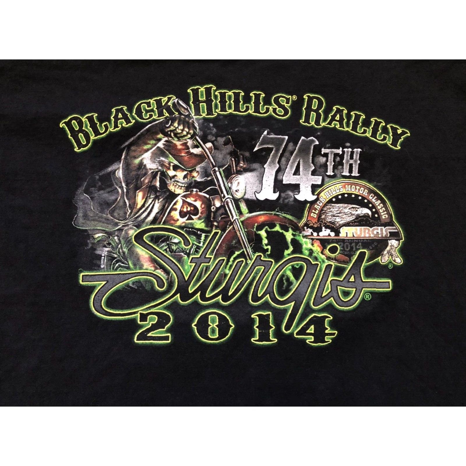 Vintage Alstyle T-Shirt Black 2014 Sturgis Motorcycle Graphic Medium Mens Short Sleeve USA Punk Rock Hipster Grunge Vintage? Size US M / EU 48-50 / 2 - 4 Thumbnail
