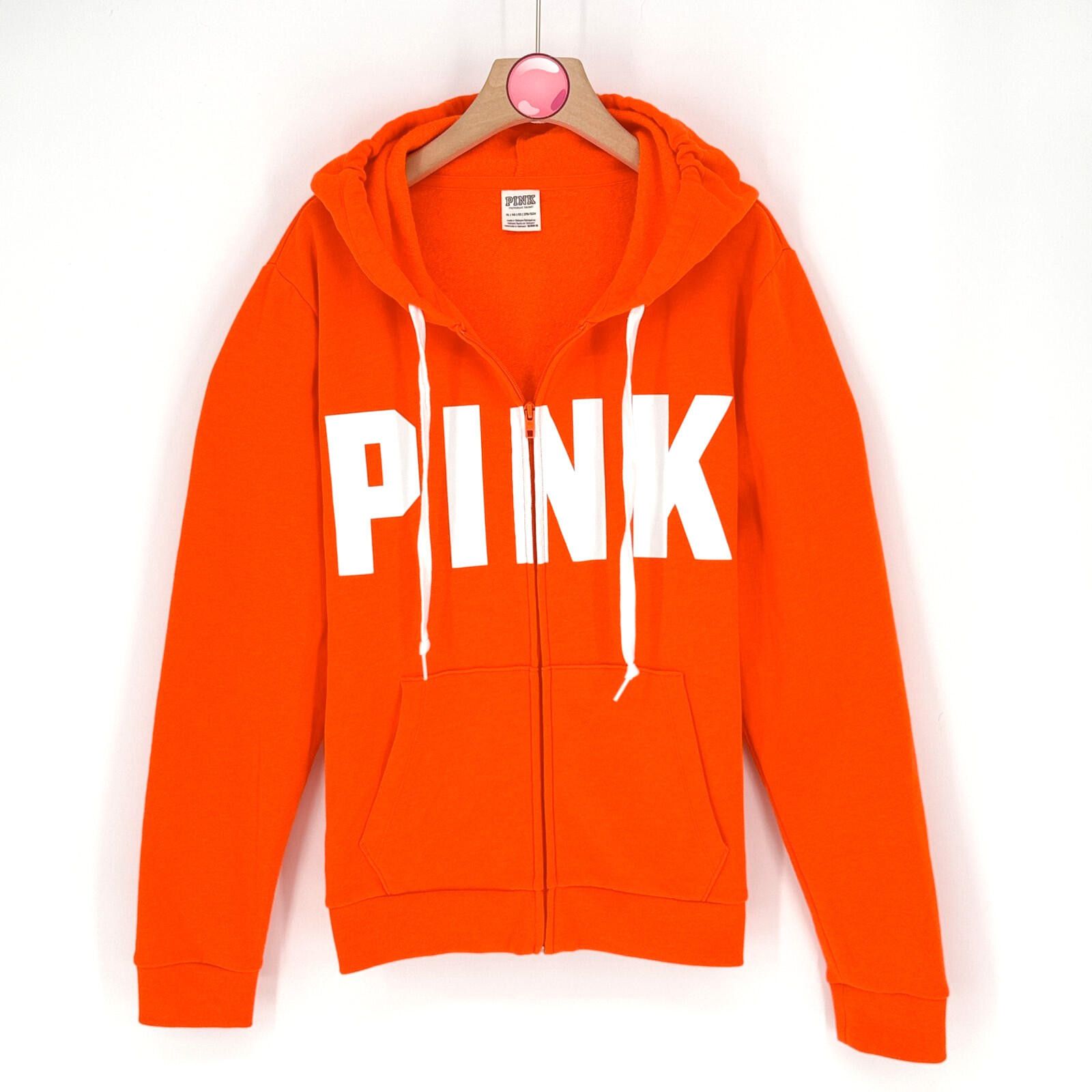 Other Victoria’s Secret PINK Zip Hoodie Bright Orange Womens XL Size XL / US 12-14 / IT 48-50 - 1 Thumbnail