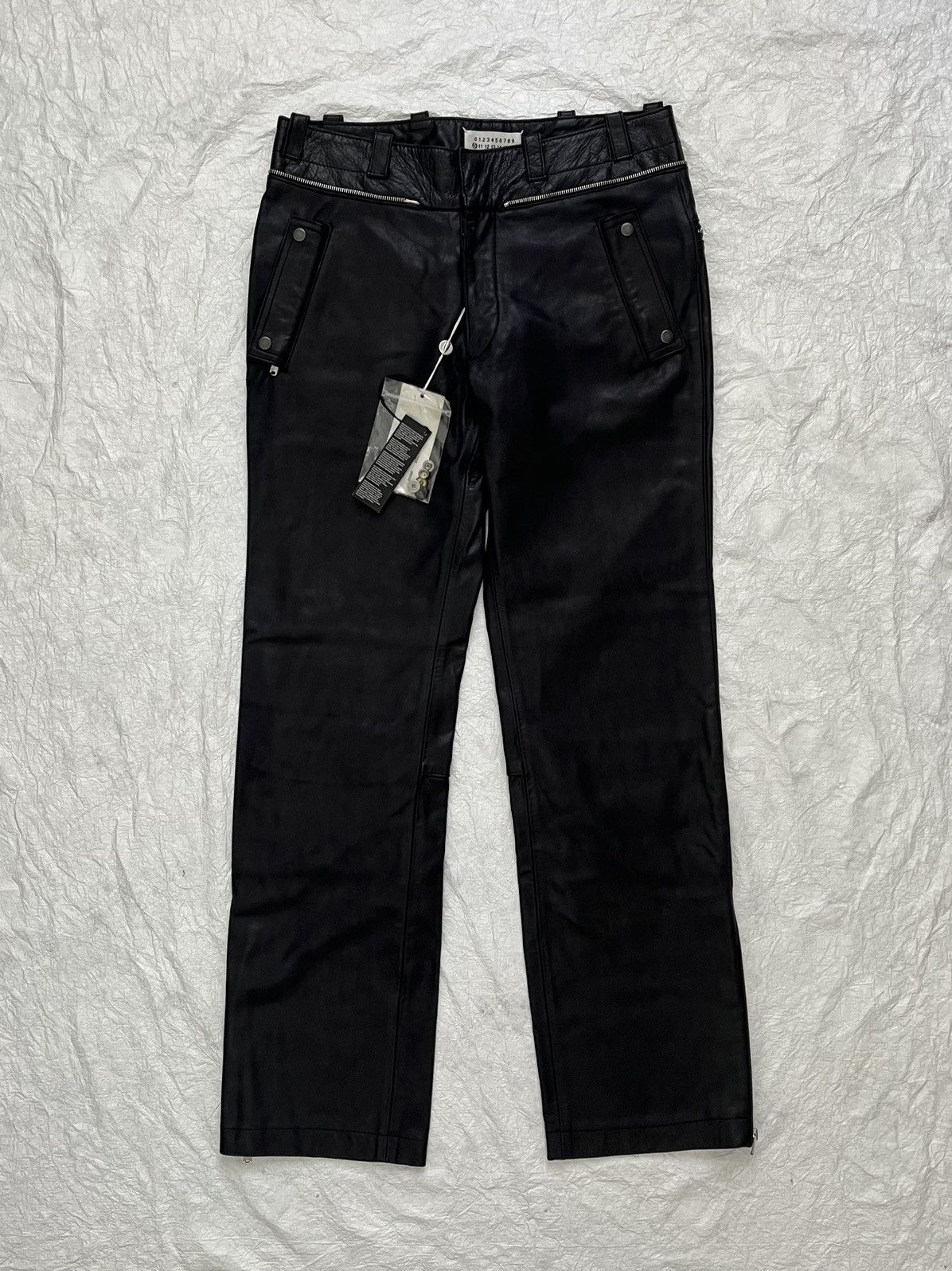 Maison Margiela Maison Margiela Spring/Summer 2006 leather biker pants Size US 31 - 1 Thumbnail
