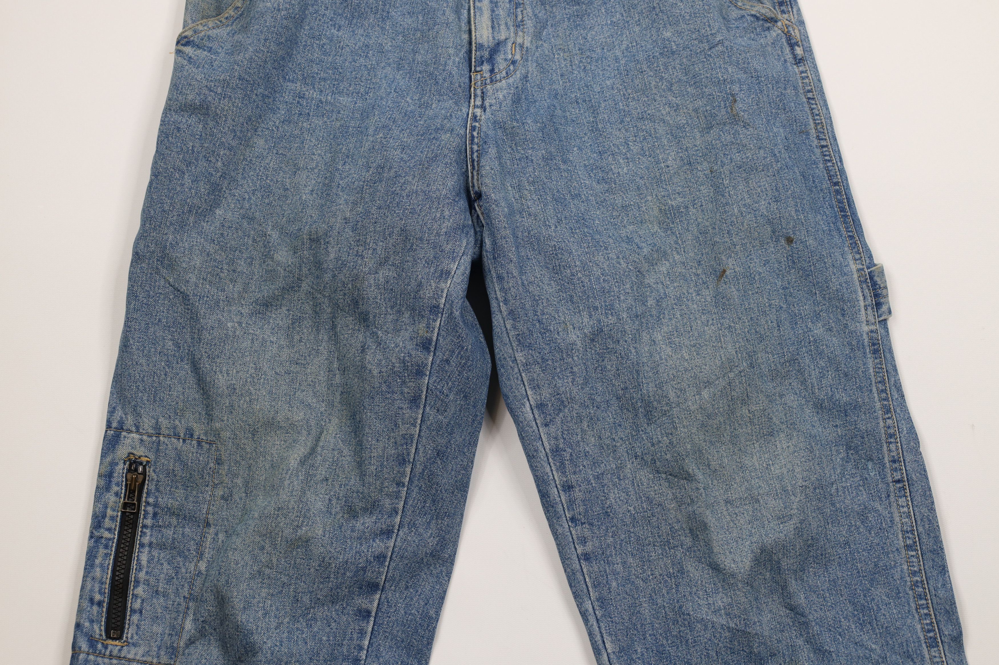 Vintage Vintage 90s Y2K Streetwear Baggy Fit Dungaree Denim Jeans Size US 30 / EU 46 - 3 Thumbnail
