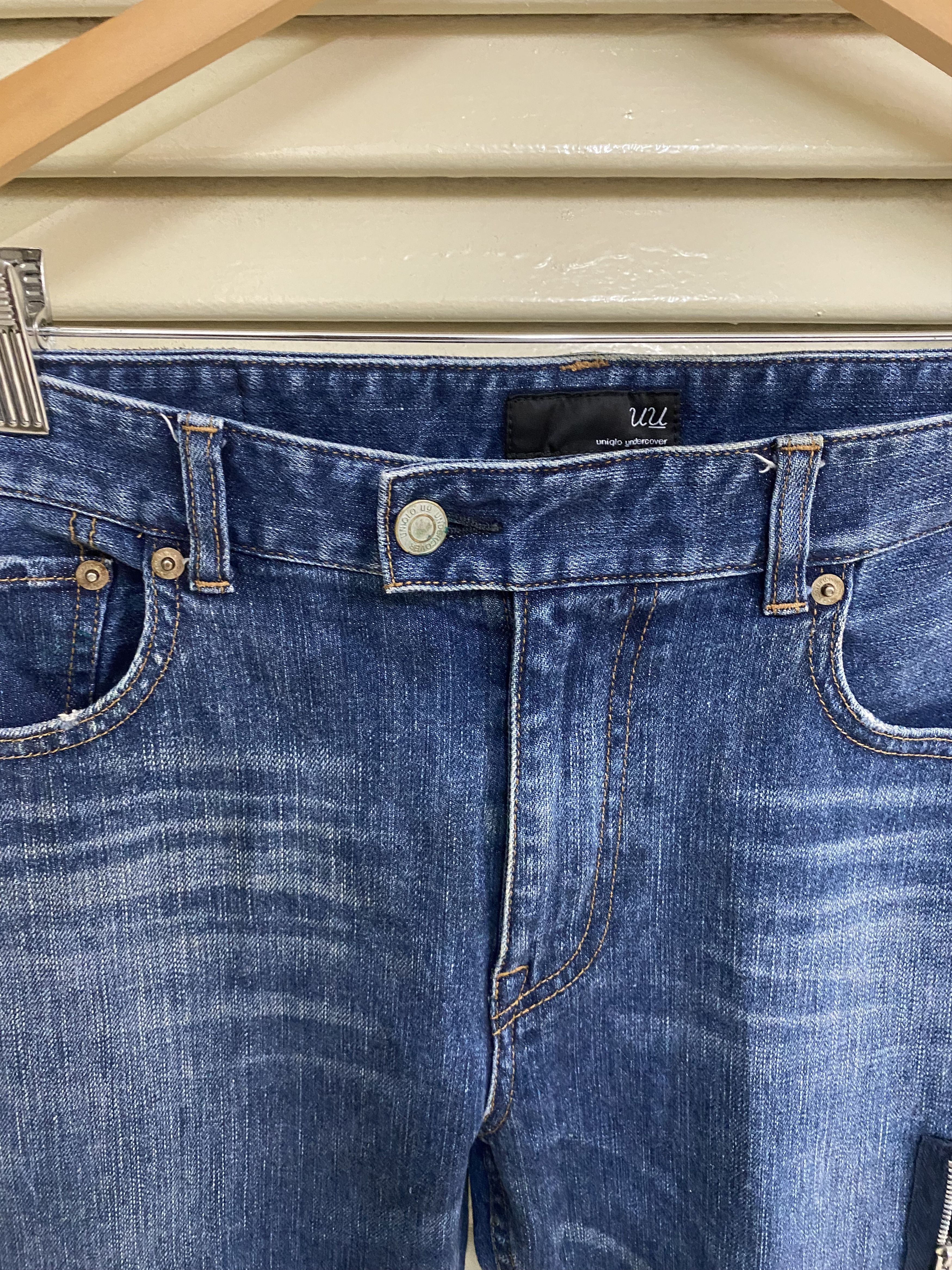 Undercover Distinctive Zippered Undercover UU Uniqlo Denim Jeans Size US 34 / EU 50 - 3 Thumbnail