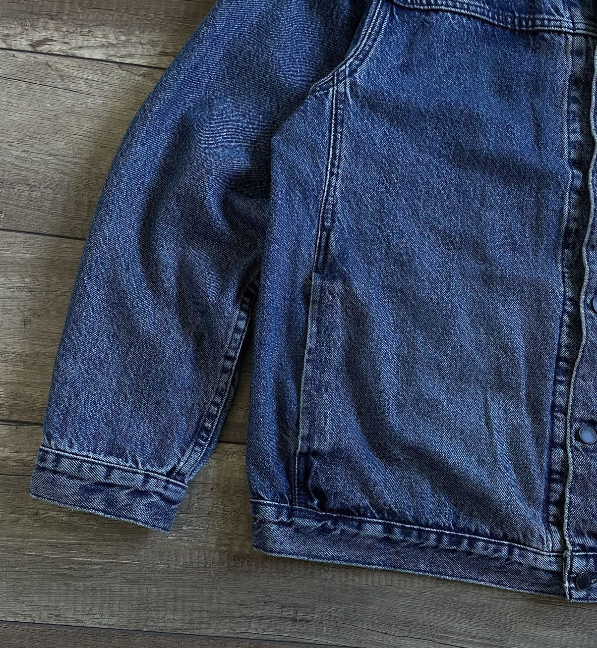 Levi's Levi’s Line 8 Washed Blue Denim Skate Trucker Jacket Size US XL / EU 56 / 4 - 4 Thumbnail