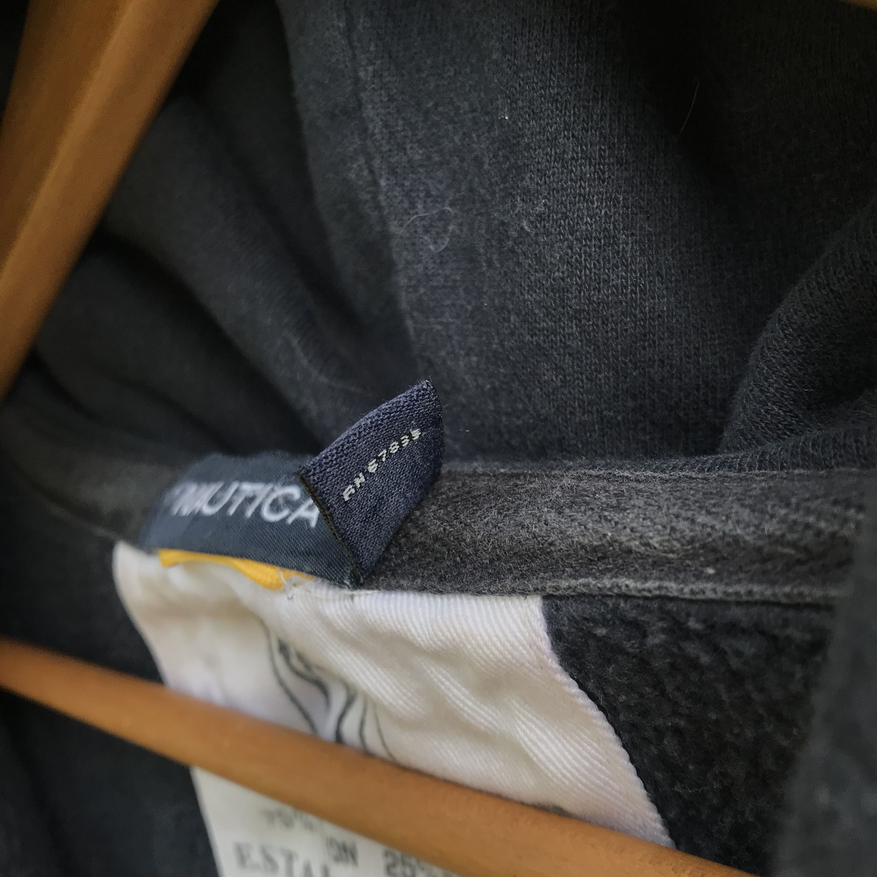 Nautica × Vintage Nautica Big Spellout Logo Hoodie Sweater Zip Up Size US XXL / EU 58 / 5 - 7 Thumbnail