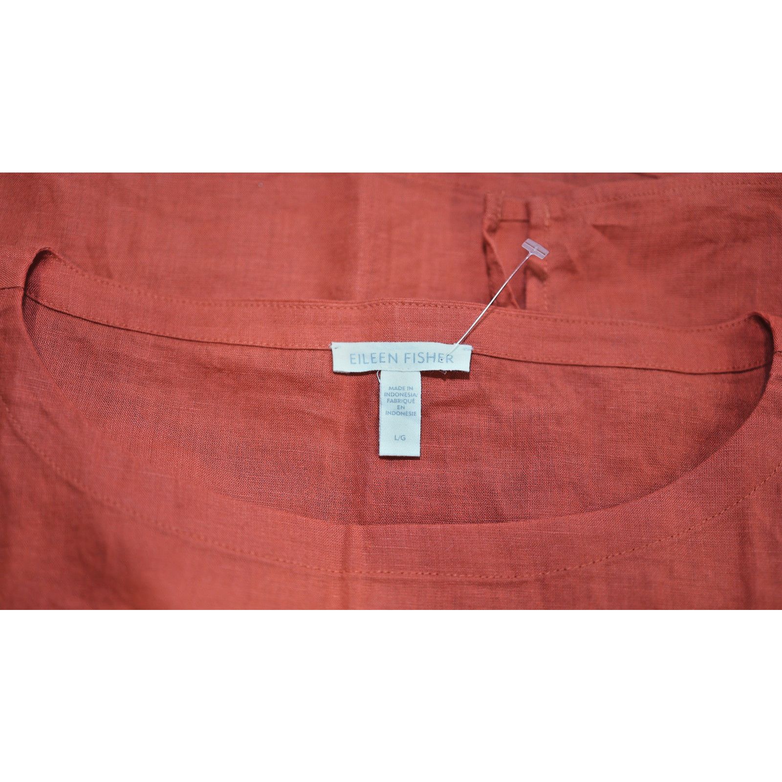 Eileen Fisher NWoT EILEEN FISHER Organic Handkerchief Linen Box-Top Sz L Size L / US 10 / IT 46 - 3 Thumbnail