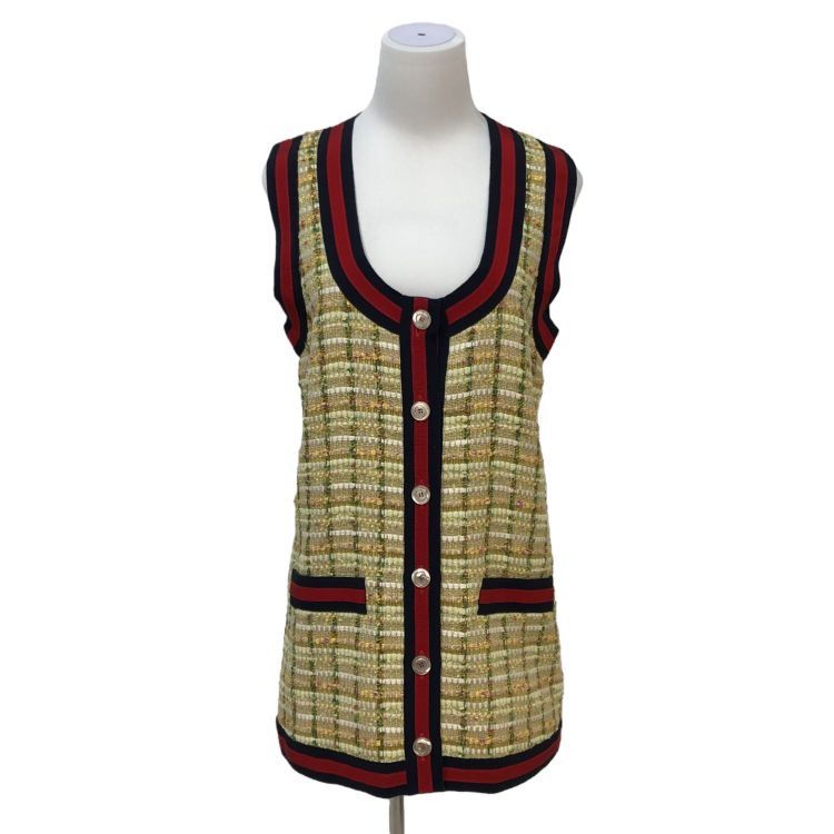Gucci Gucci Plaid Tweed Vest Size 42 Size M / US 6-8 / IT 42-44 - 1 Thumbnail