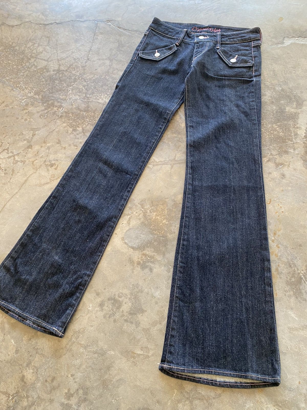 Blue Blue Japan × Hysteric Glamour × Japanese Brand Flare Jeans Crystal Sylph Blue Denim Size 28" / US 6 / IT 42 - 2 Thumbnail