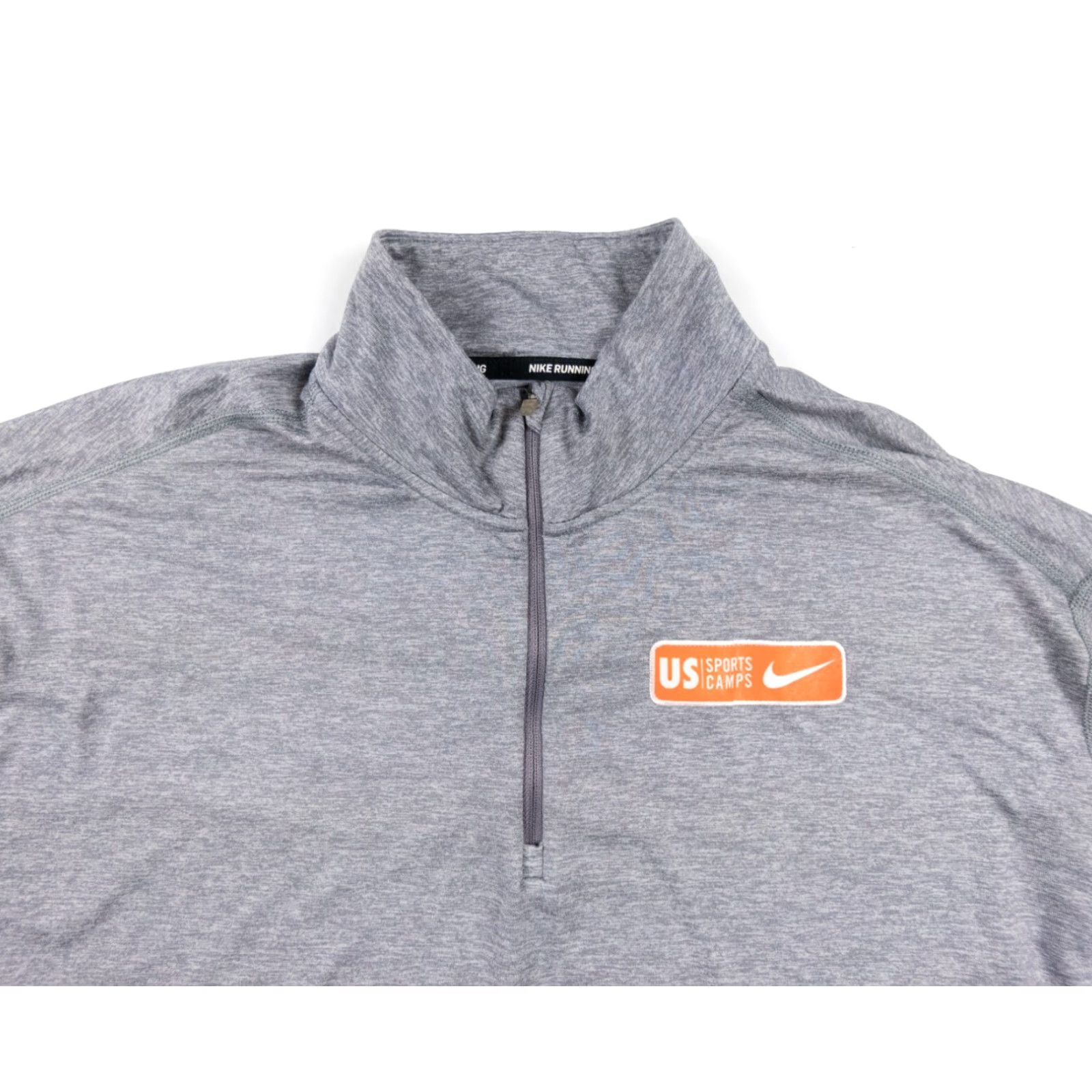 Nike Nike Shirt Women's Medium Gray Half Zip Long Sleeve Dri Fit Running Activewear Size M / US 6-8 / IT 42-44 - 2 Thumbnail
