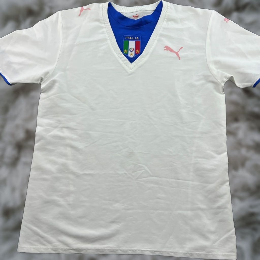 Puma PUMA Italy 2006 2007 Away Football Jersey Mens Medium Shirt White Soccer Size US M / EU 48-50 / 2 - 1 Thumbnail