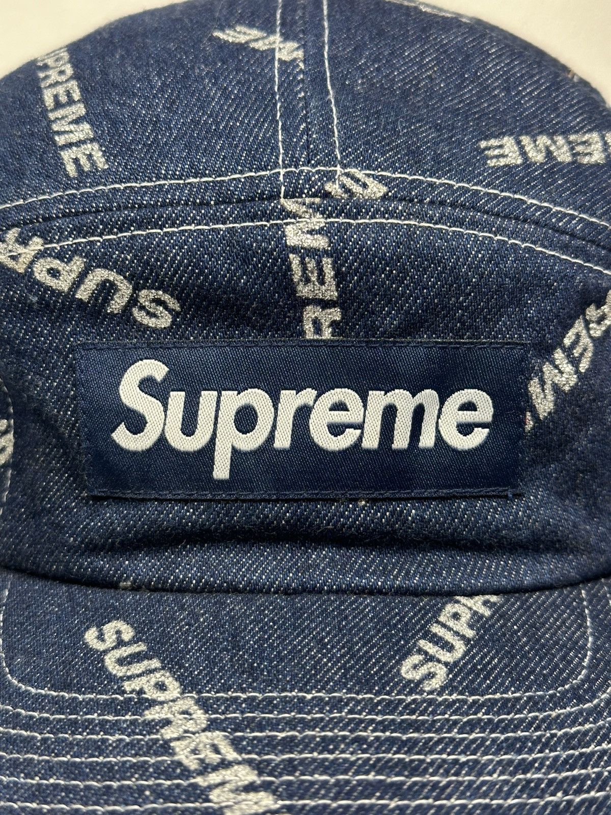 Supreme Supreme Denim Logo Camp Cap Size ONE SIZE - 2 Thumbnail