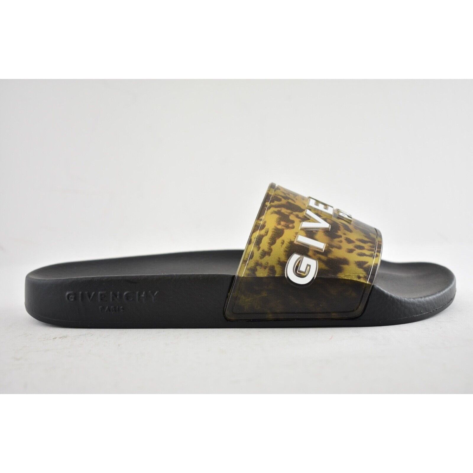 Givenchy Givenchy Marble Effect Black Yellow Logo Slide On Pool Size US 5 / IT 35 - 3 Thumbnail