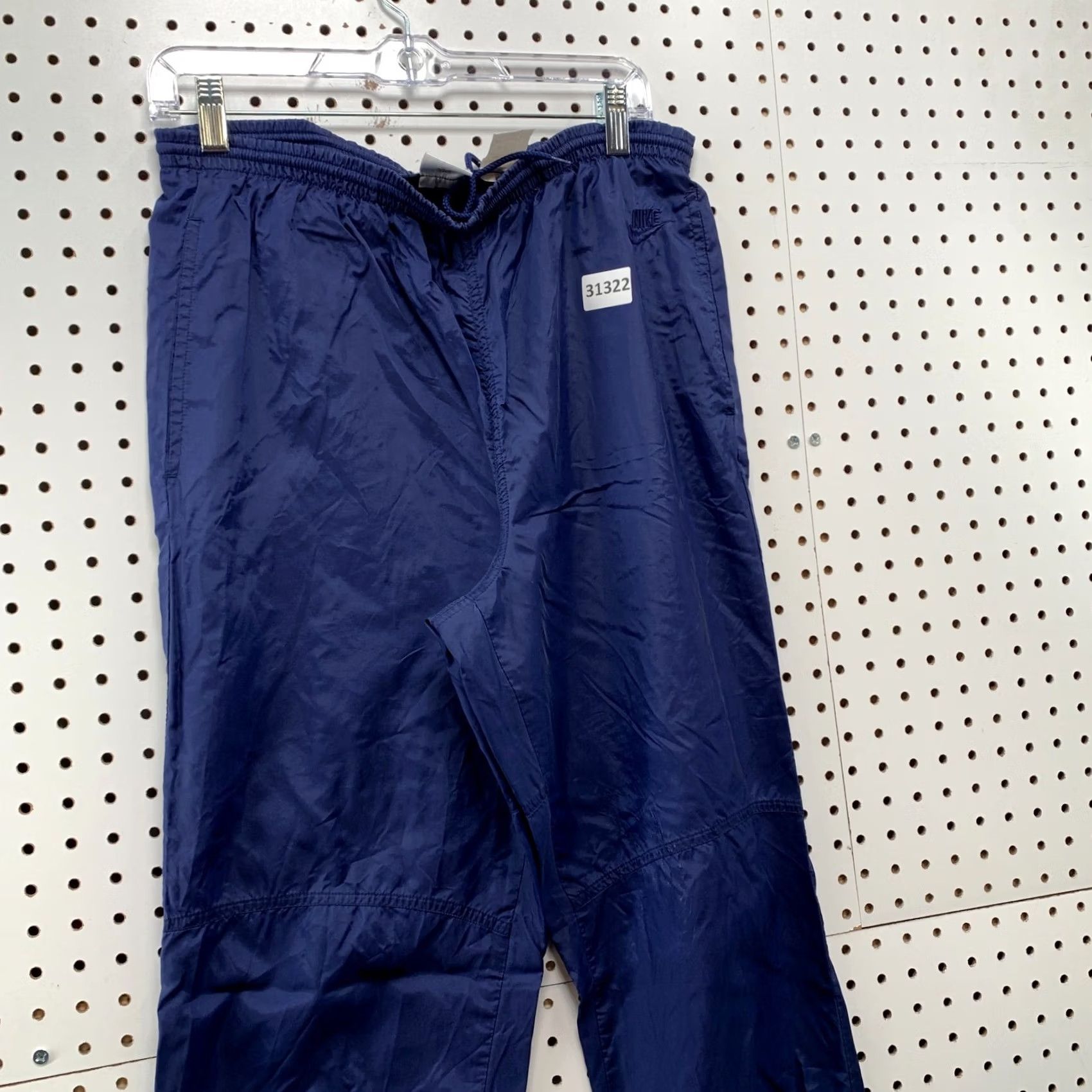 Nike VINTAGE Nike Windbreaker Pants Mens M Navy Blue 30x31 90s Track Pants Made USA Size US 31 - 6 Thumbnail