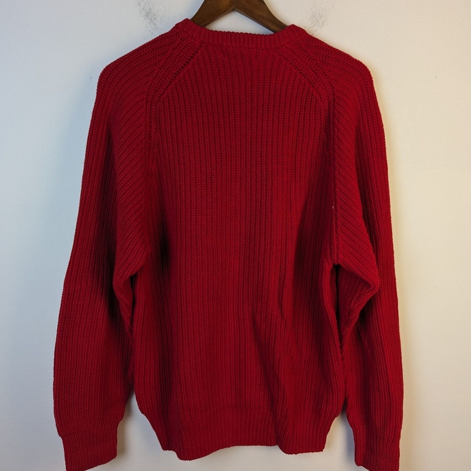 Lord & Taylor Lord & Taylor Men's Red Crewneck Sweater / XL Size US XL / EU 56 / 4 - 2 Thumbnail
