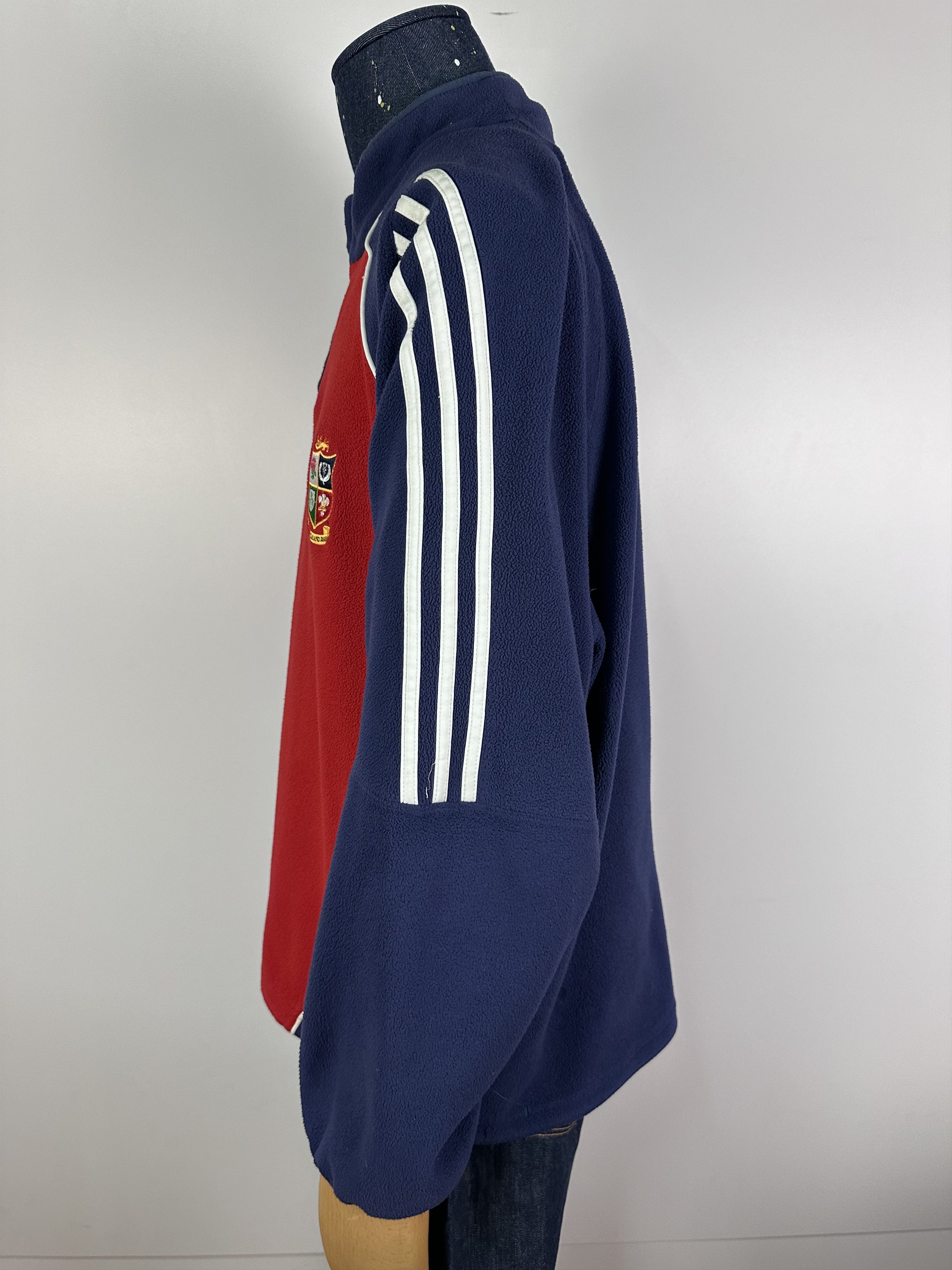 Adidas × Vintage Adidas 2005 RUGBY New Zealand 1/4 Zip Fleece Jacket Sweater Size US L / EU 52-54 / 3 - 8 Thumbnail