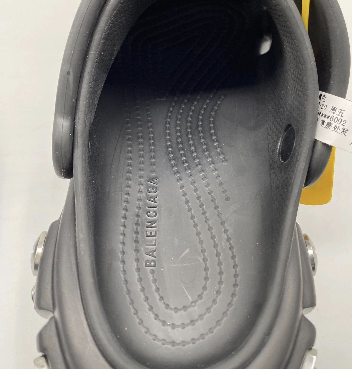 Balenciaga × Crocs Balenciaga x Crocs Hardcrocs Slide Black SIZE EU 42 Size US 12 / IT 42 - 6 Thumbnail