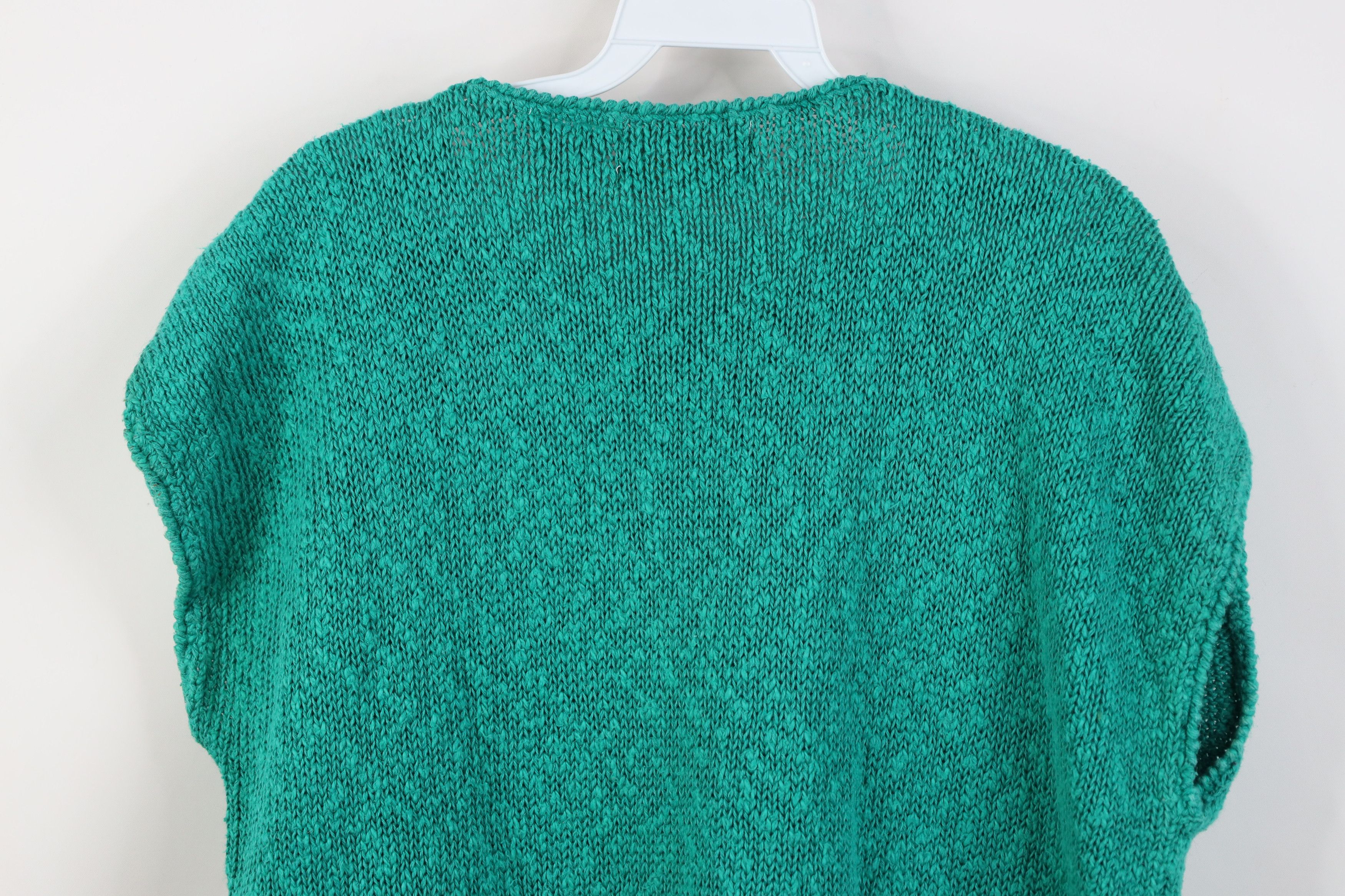 Vintage Vintage 80s 90s Streetwear Flower Dolman Sleeve Knit Sweater Size XXL / US 16-18 / IT 52-54 - 9 Thumbnail