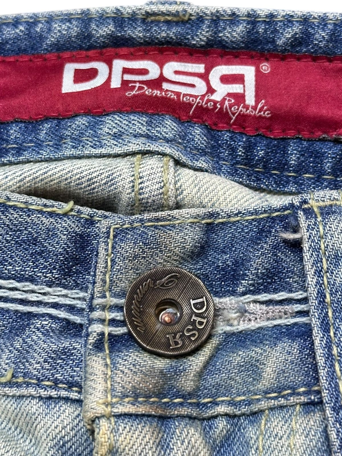 DSRCV Vintage DPSR Faded Mudwash Grunge Distressed Denim Size US 30 / EU 46 - 4 Thumbnail