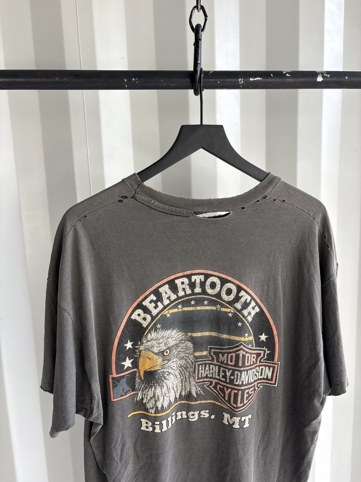 Harley Davidson Vintage Harley Untamed Shirt Faded Distressed Band Grunge Size US XL / EU 56 / 4 - 4 Thumbnail