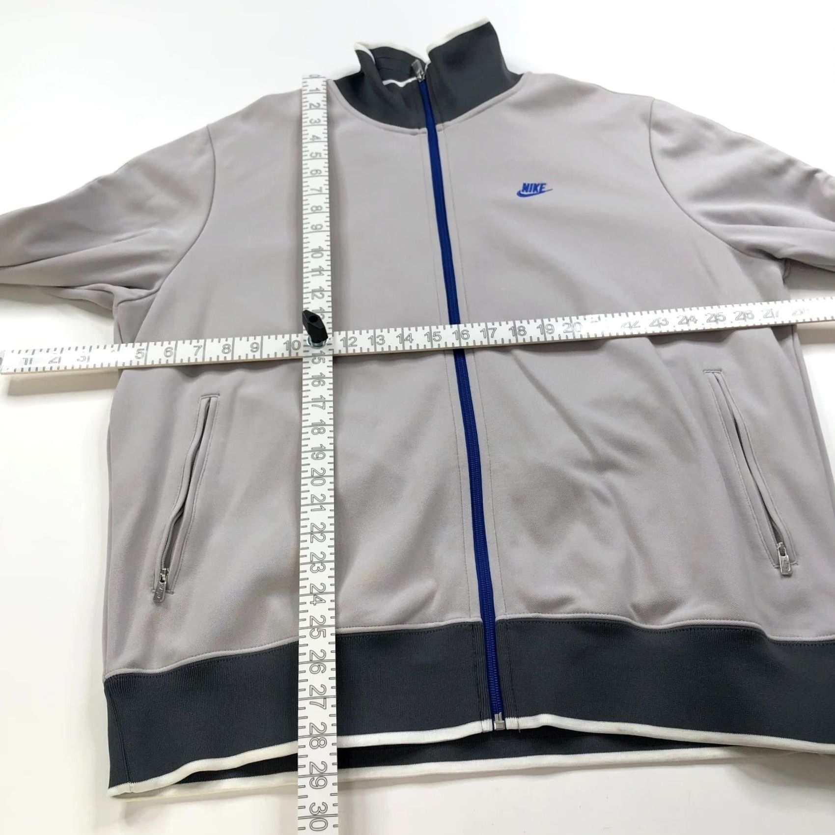 Nike Nike National 98 Mens XL Full Zip Track Jacket Gray Size US XL / EU 56 / 4 - 5 Thumbnail
