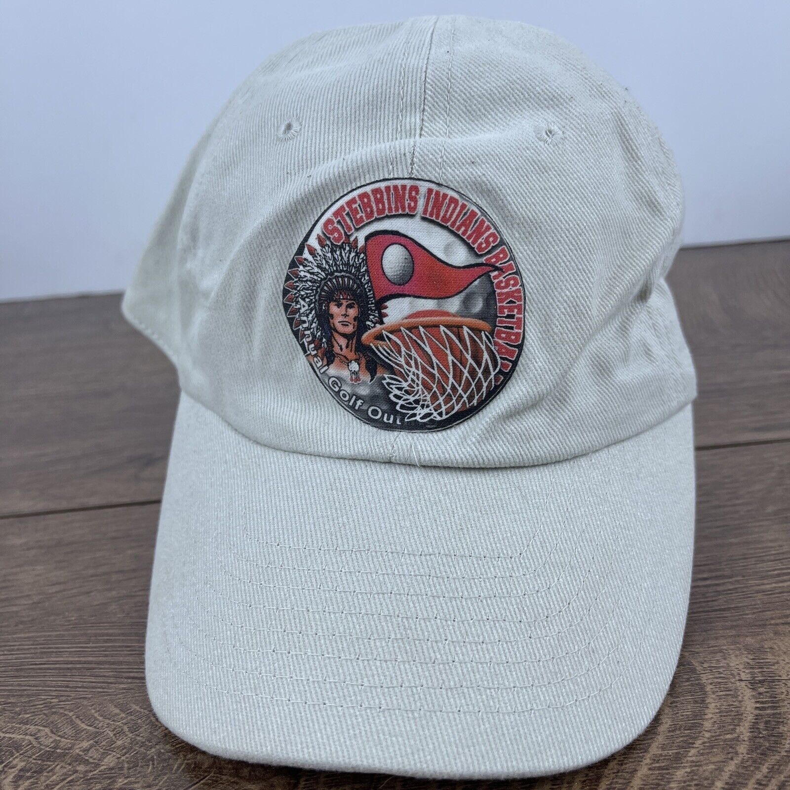 Other Stebbins Indians Basketball Hat Tan Brown Hat Adjustable Adu Size ONE SIZE - 2 Thumbnail
