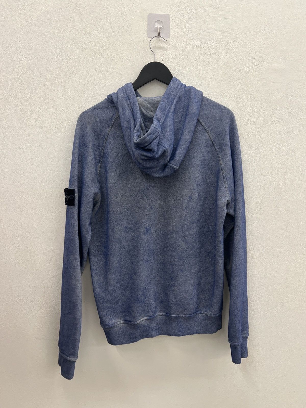 Stone Island Stone Island Cotton-Jersey Logo Hoodie in Blue Size US S / EU 44-46 / 1 - 2 Thumbnail