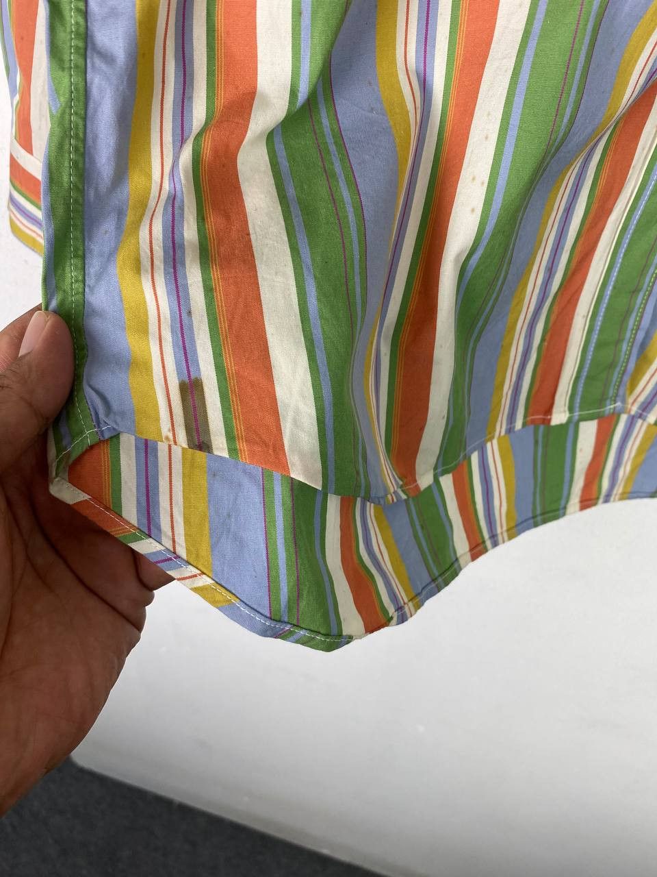 Junko Shimada vintage 90s maxfli by junko shimada striped shirt Size US L / EU 52-54 / 3 - 7 Thumbnail