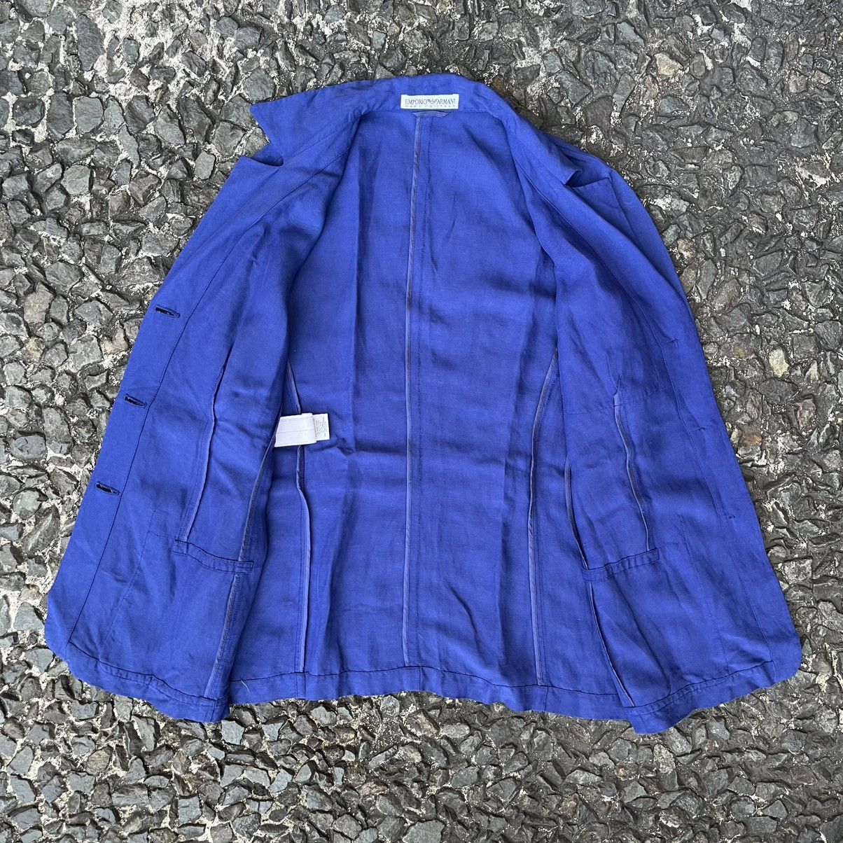 Emporio Armani Vintage Emporio Armani Linen Chore Jacket Size US M / EU 48-50 / 2 - 7 Thumbnail