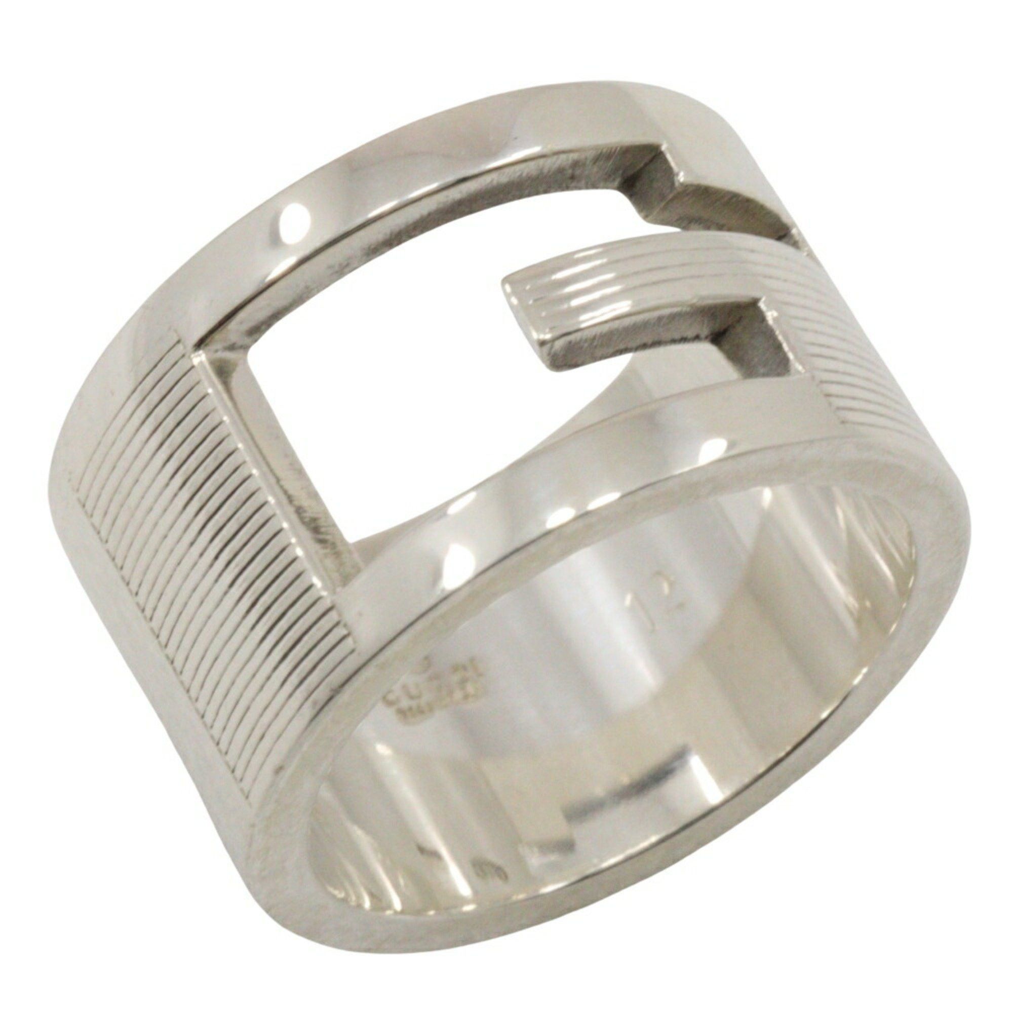 Gucci Gucci Branded G wide ring size 12 ring, silver 925, approx. 10.8g for women Size ONE SIZE - 1 Thumbnail