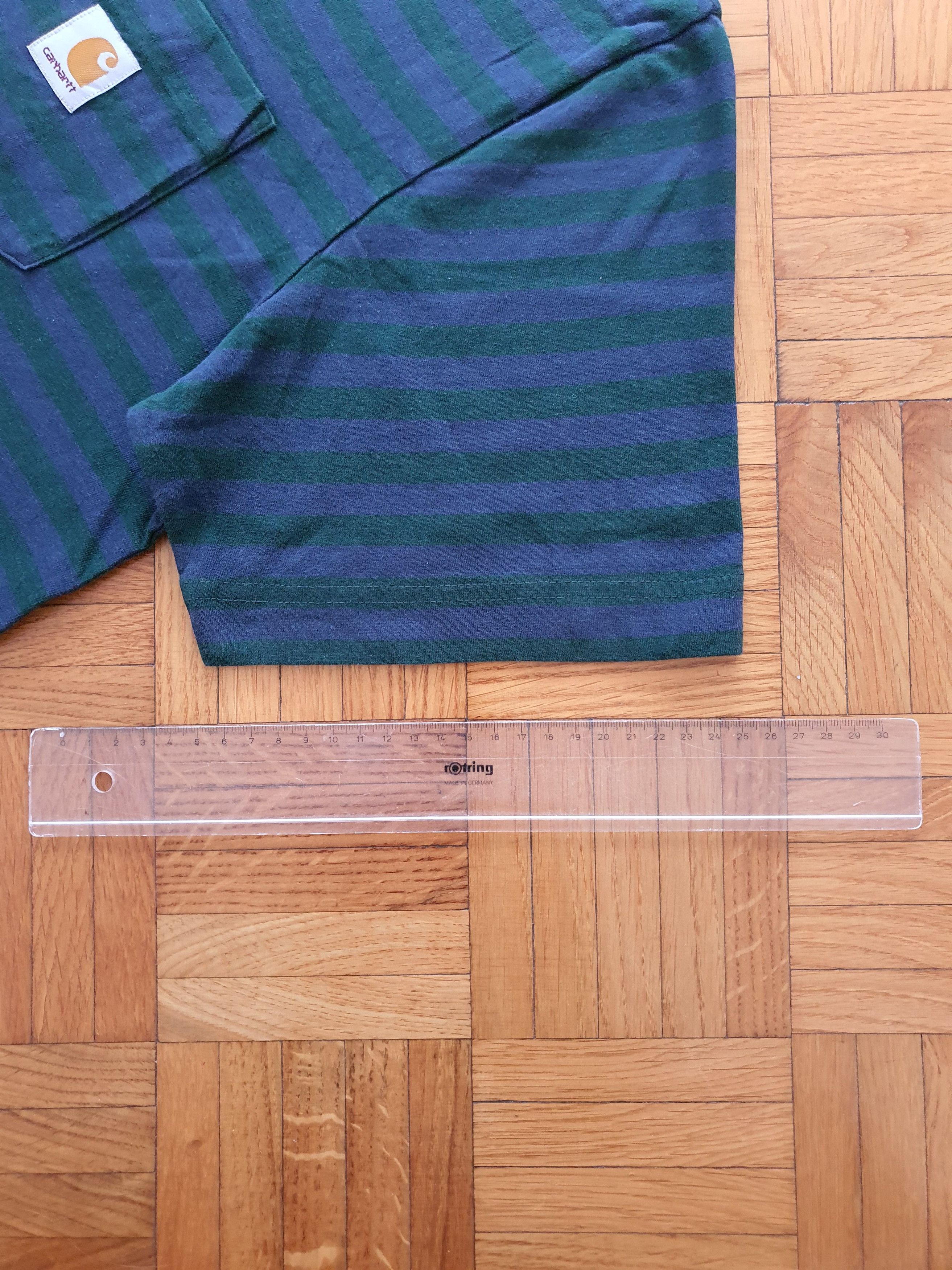 Carhartt Wip Short Sleeve Striped T-Shirt w Pocket - Mod: PARKER POCKET Size US L / EU 52-54 / 3 - 8 Thumbnail