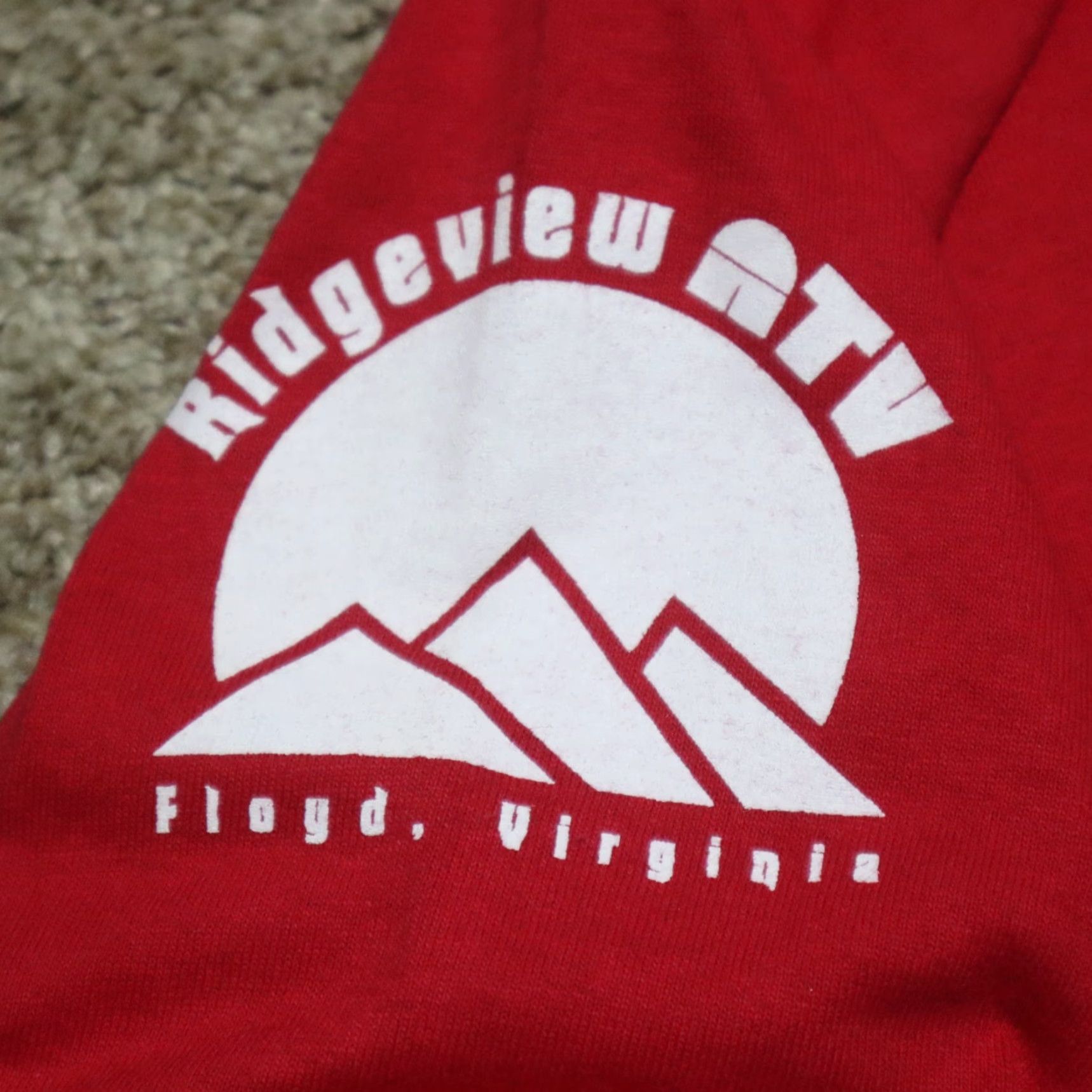 Vintage Ridgeview ATV Club Floyd VA Virginia Red Long Sleeve Tee T-Shirt Adult XL Size US XL / EU 56 / 4 - 4 Thumbnail