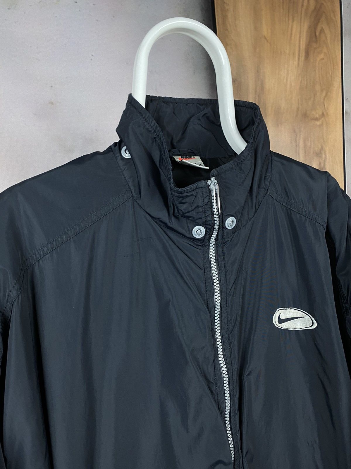 Nike 🧨Vintage 90s Nike Windbreaker Jacket Nylon Comet Logo🧨 Size US L / EU 52-54 / 3 - 4 Thumbnail
