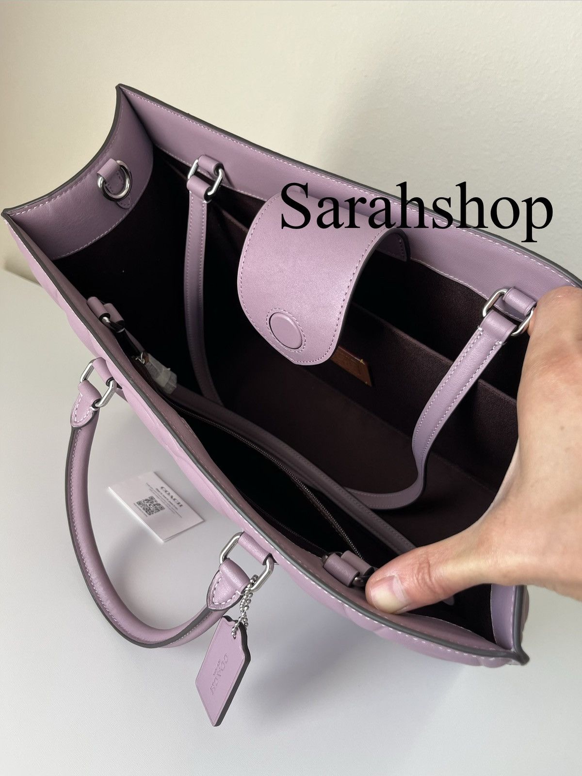 Coach Maggie Tote In Signature Leather Size ONE SIZE - 9 Thumbnail